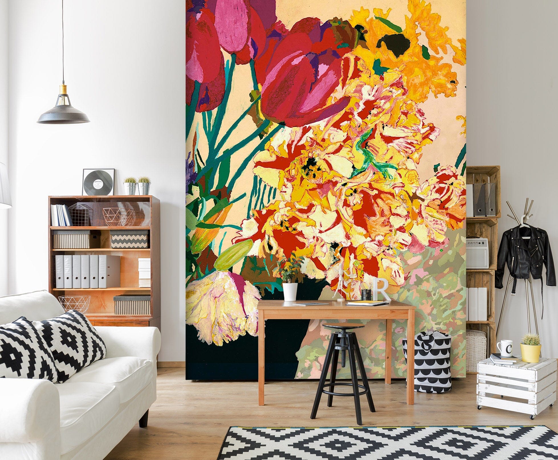 3D Summer Flowers 291 Allan P. Friedlander Wall Mural Wall Murals Wallpaper AJ Wallpaper 2