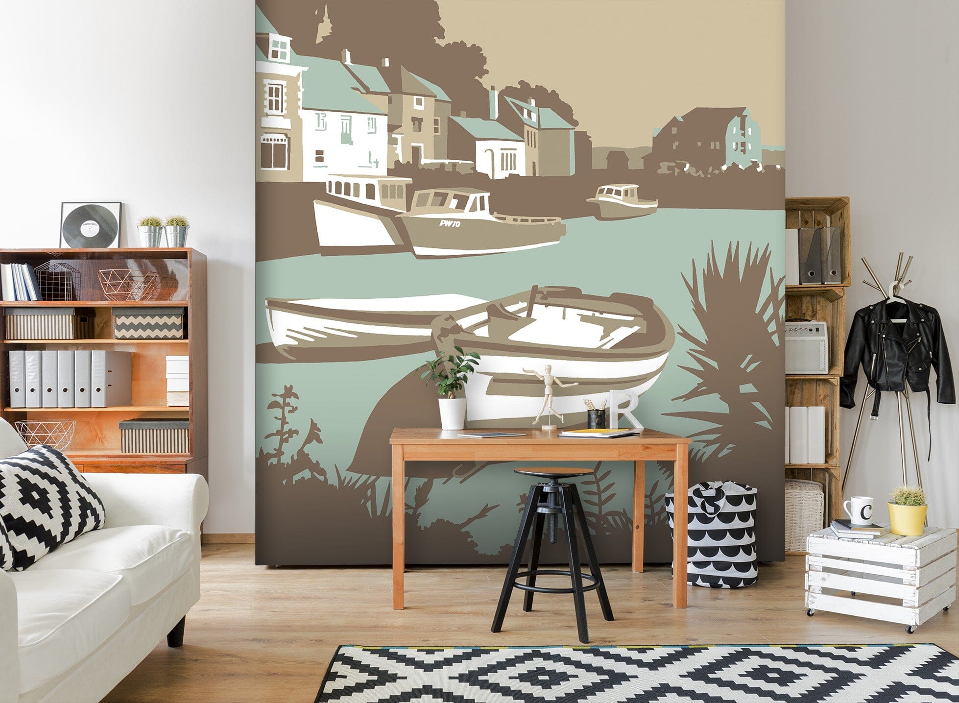 3D Padstow 1032 Steve Read Wall Mural Wall Murals Wallpaper AJ Wallpaper 2