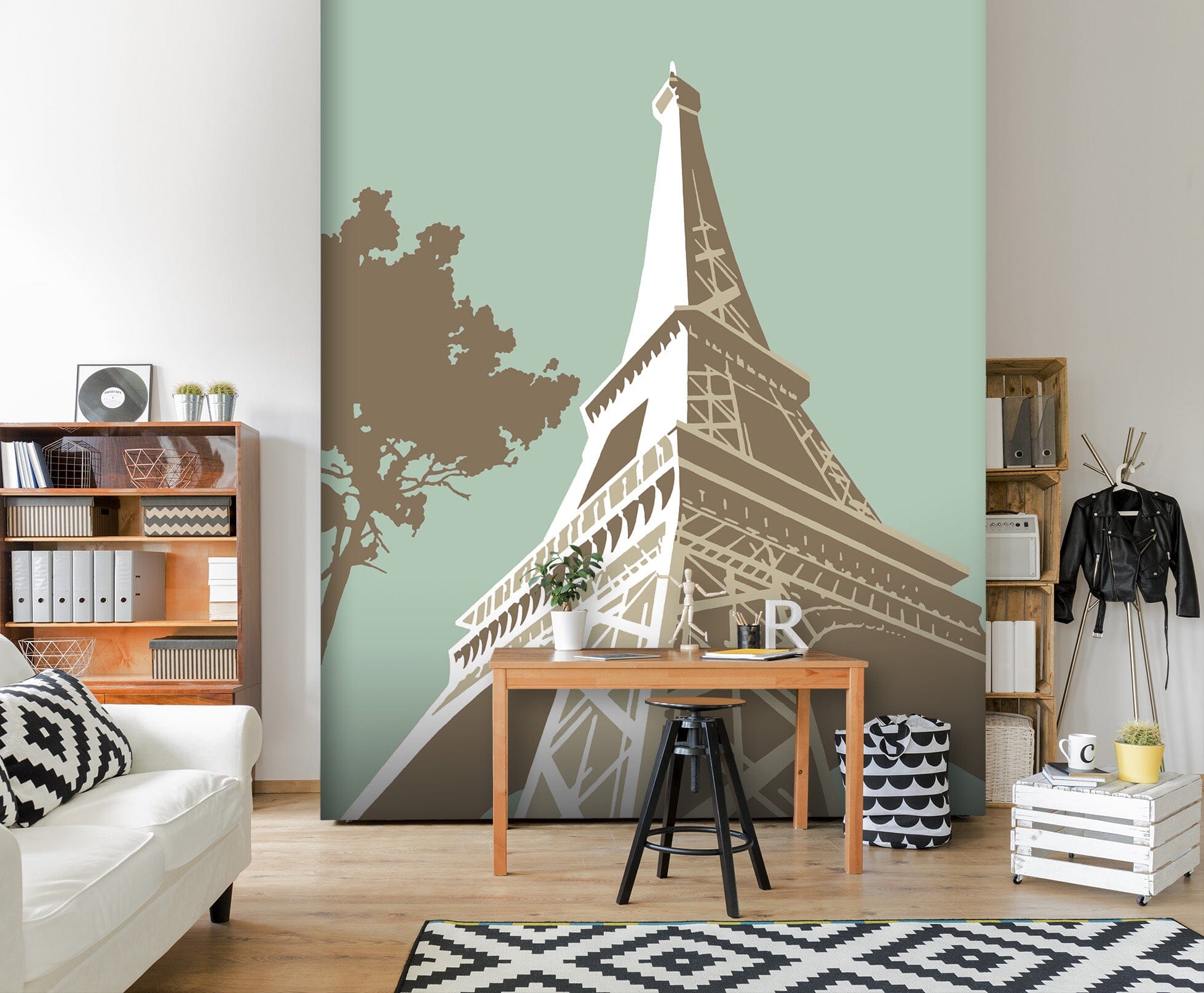 3D Eiffel Tower 1017 Steve Read Wall Mural Wall Murals Wallpaper AJ Wallpaper 2