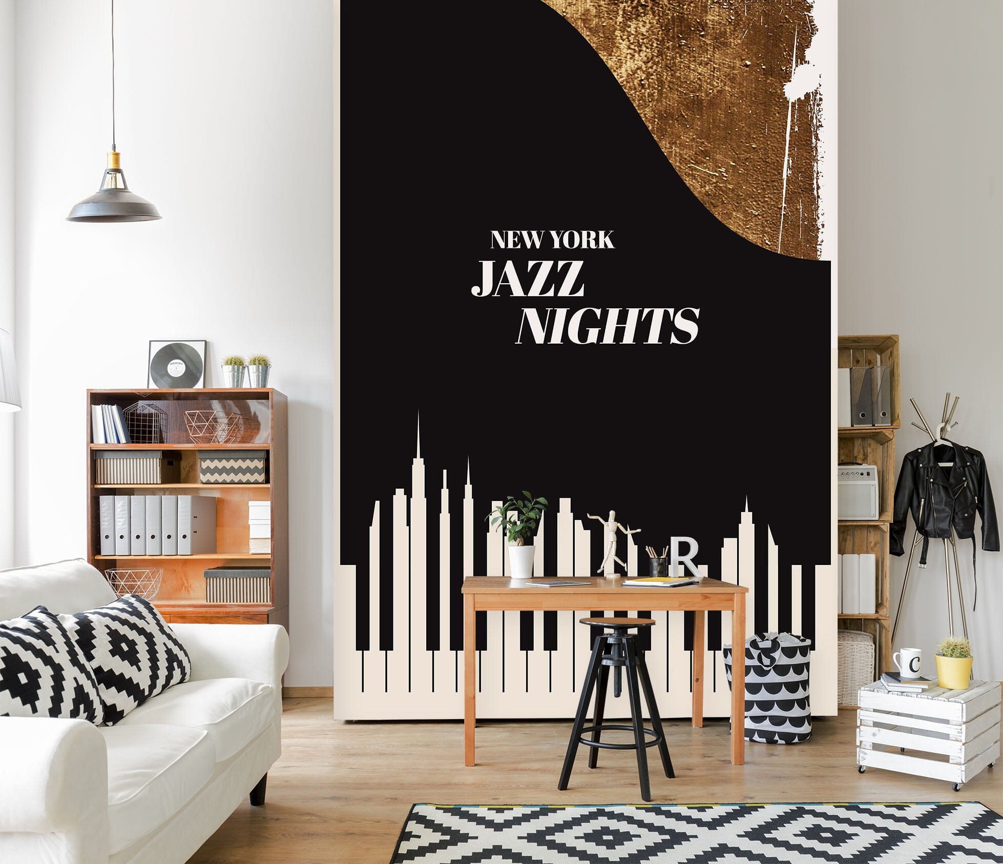 3D Yellow Geometry 1466 Boris Draschoff Wall Mural Wall Murals Wallpaper AJ Wallpaper 2