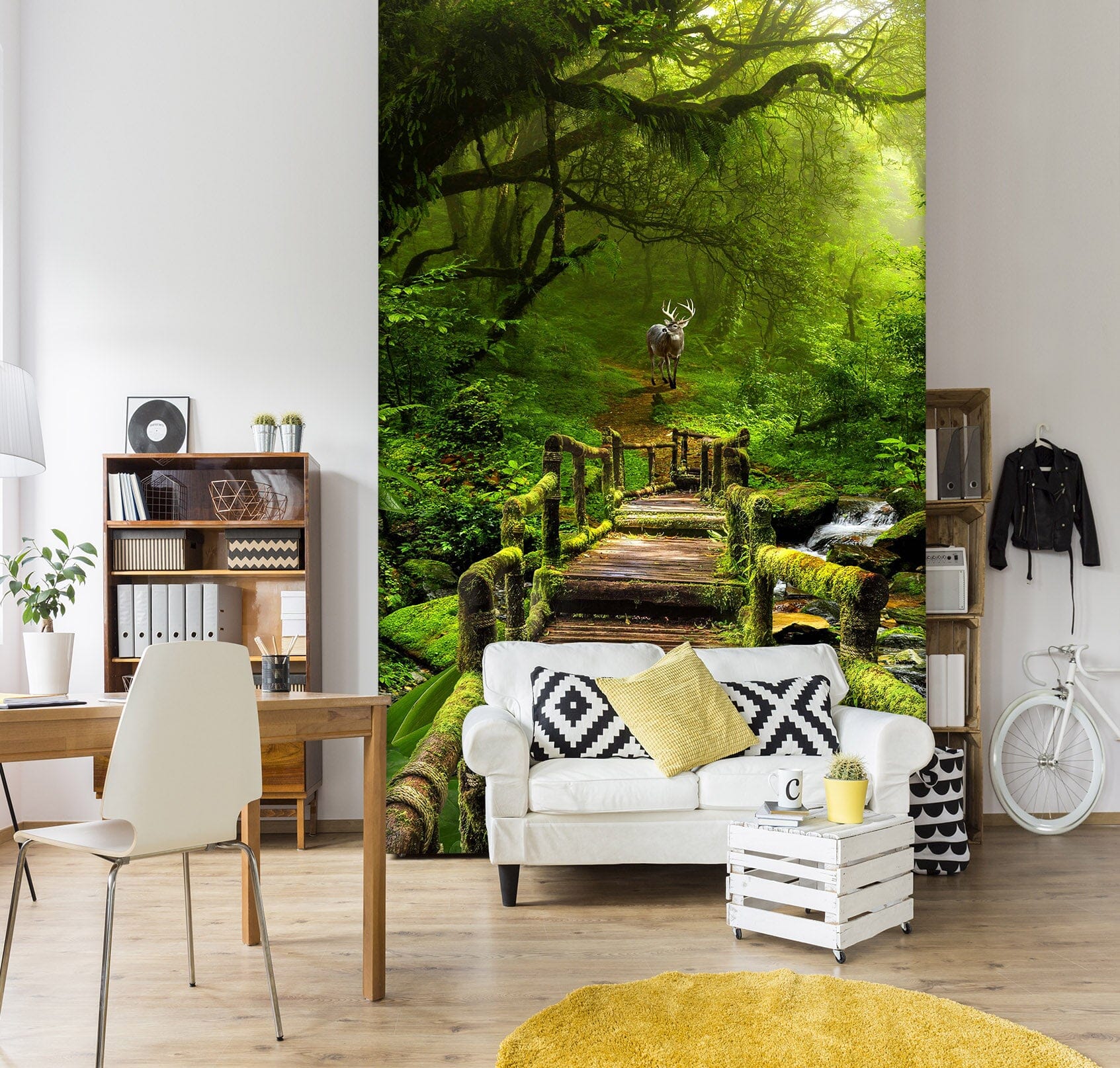 3D Forest Path 1538 Wall Murals Wallpaper AJ Wallpaper 2