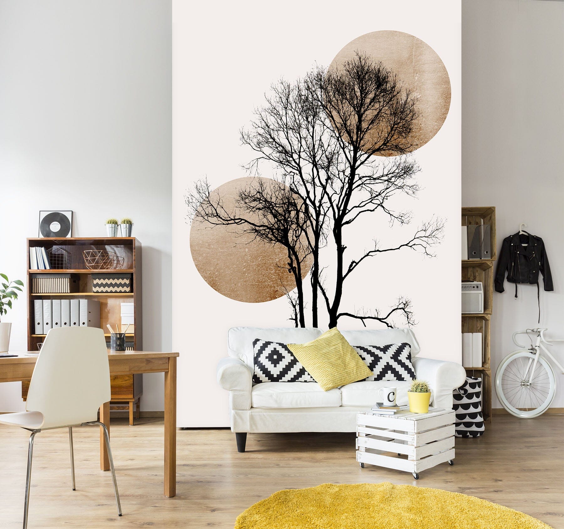 3D Sunrise Tree Branch 1514 Boris Draschoff Wall Mural Wall Murals Wallpaper AJ Wallpaper 2