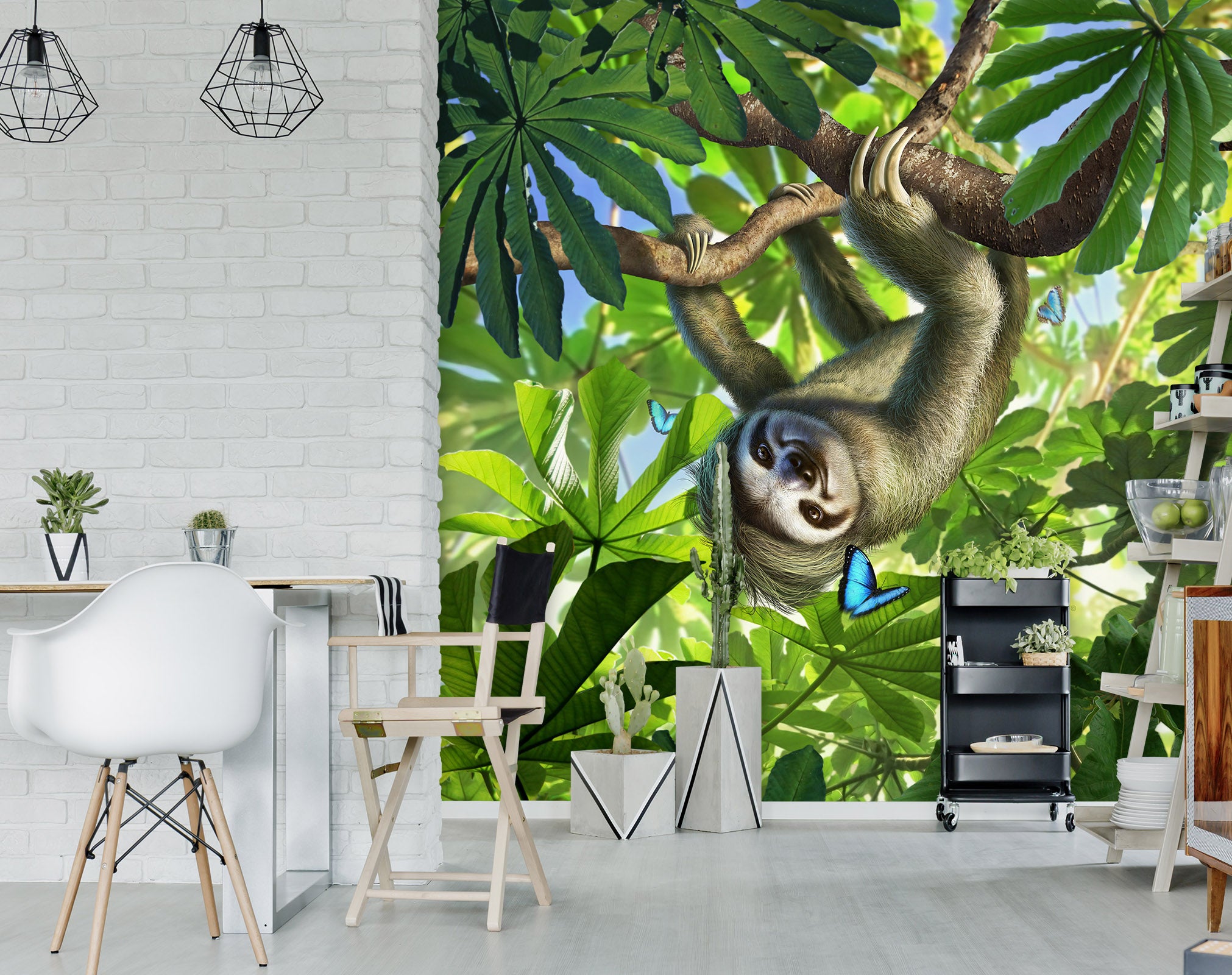 3D Sloth 85047 Jerry LoFaro Wall Mural Wall Murals