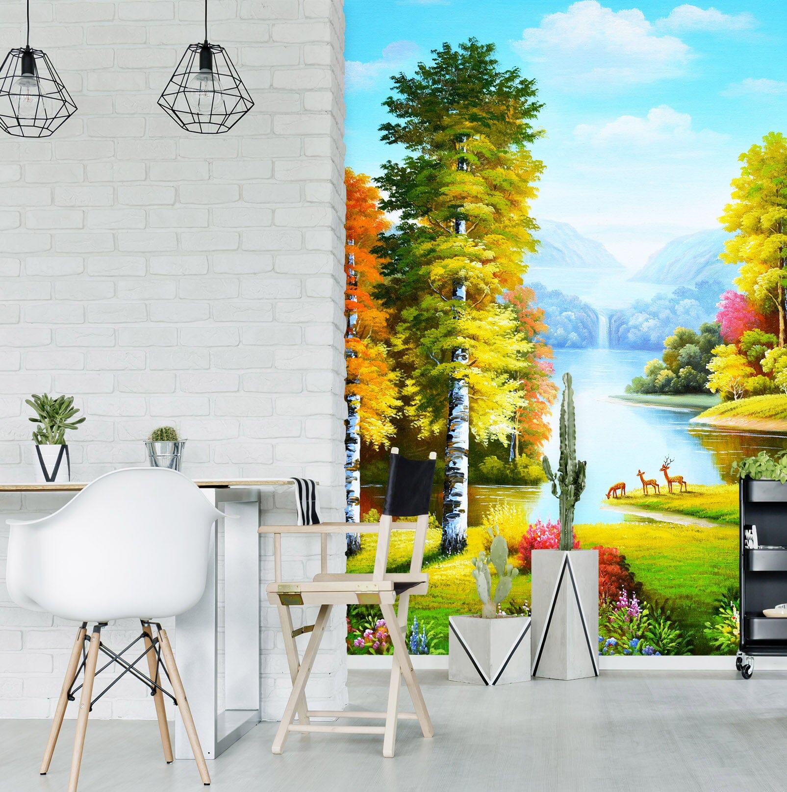 3D Autumn Forest 1870 Wall Murals Wallpaper AJ Wallpaper 2