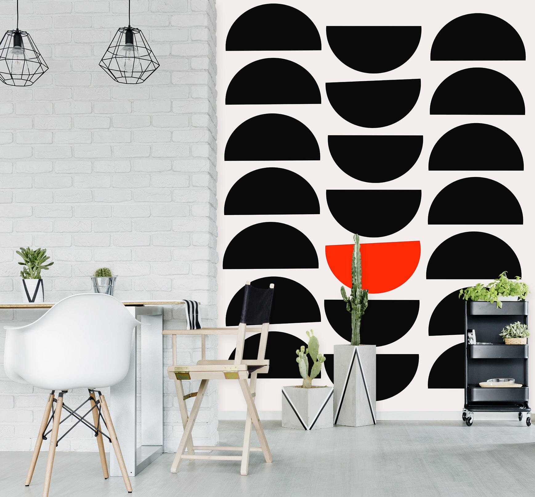 3D Dark Semicircle 1503 Boris Draschoff Wall Mural Wall Murals Wallpaper AJ Wallpaper 2