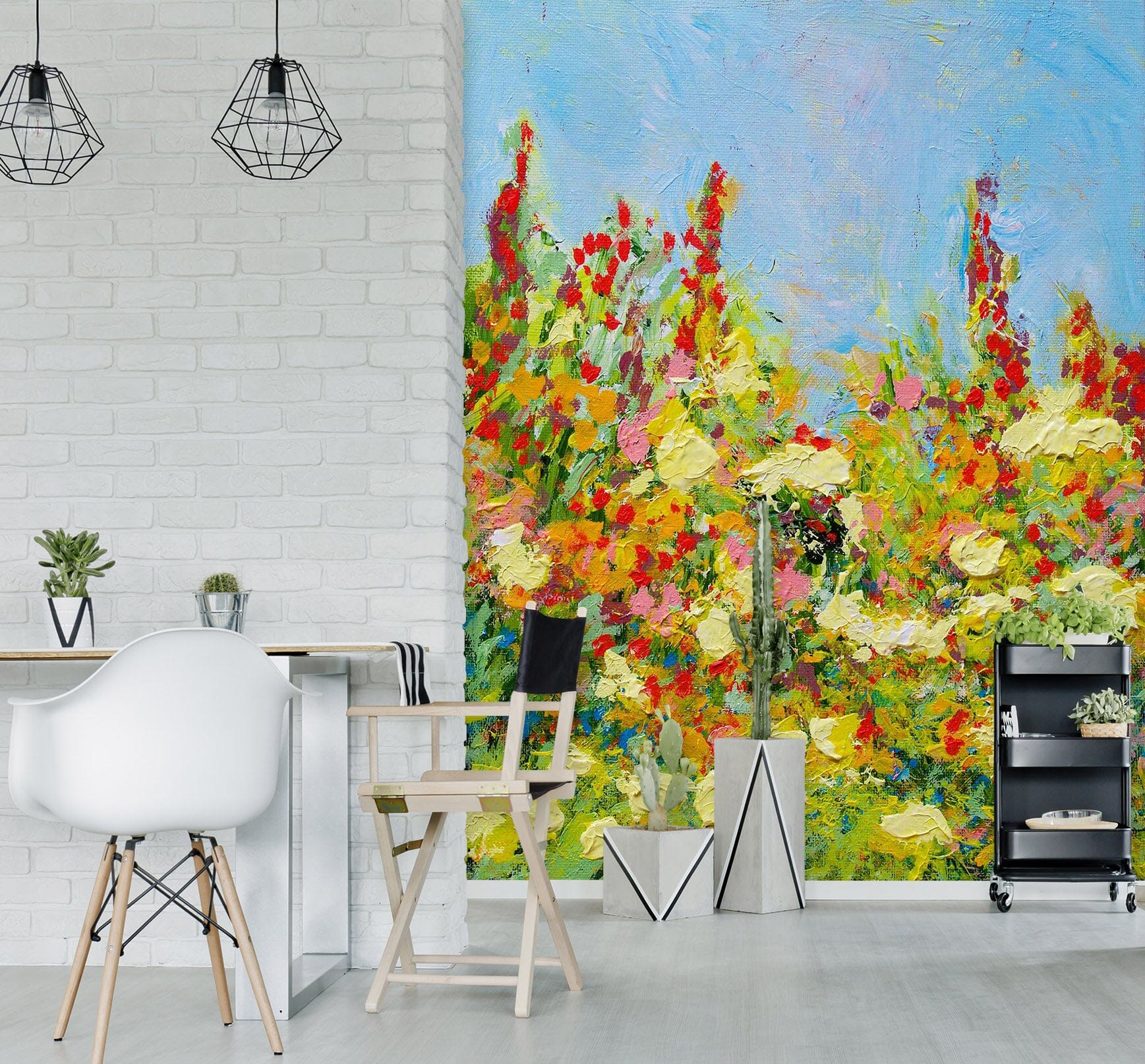 3D Colored Wild Flowers 268 Allan P. Friedlander Wall Mural Wall Murals Wallpaper AJ Wallpaper 2