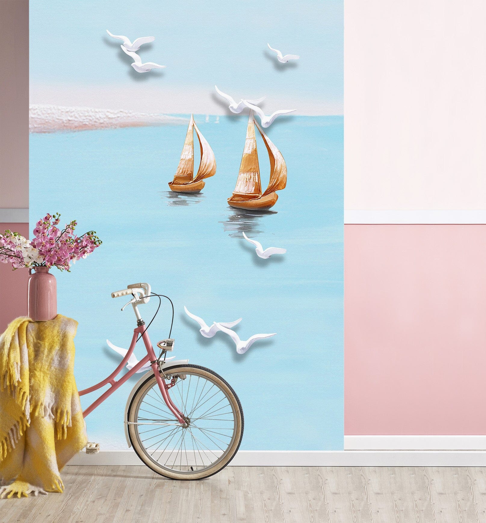 3D Asuka Boat 1830 Wall Murals Wallpaper AJ Wallpaper 2