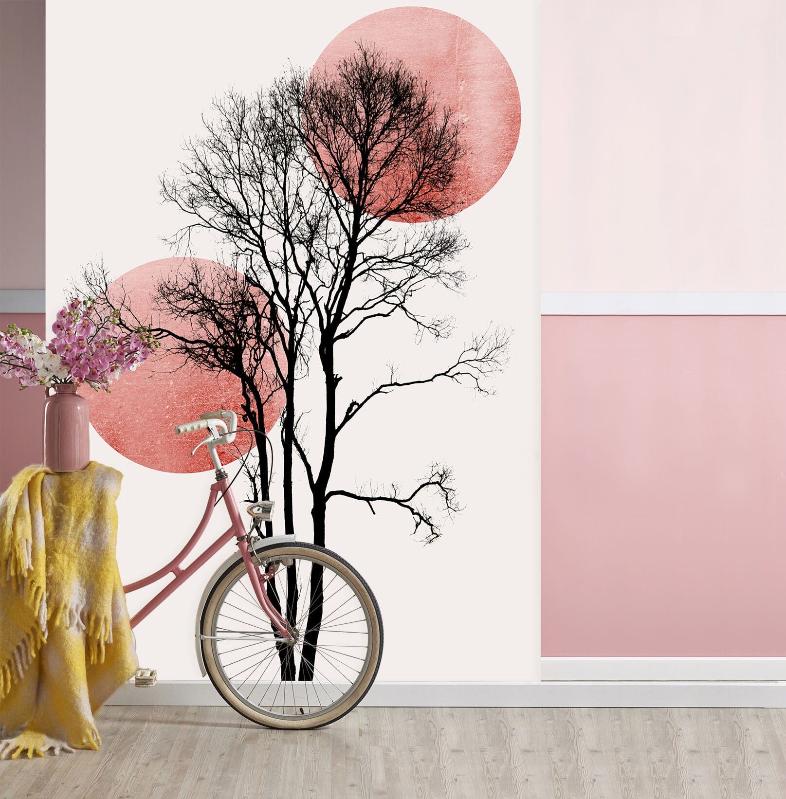 3D Sunrise Tree Branch 1513 Boris Draschoff Wall Mural Wall Murals Wallpaper AJ Wallpaper 2