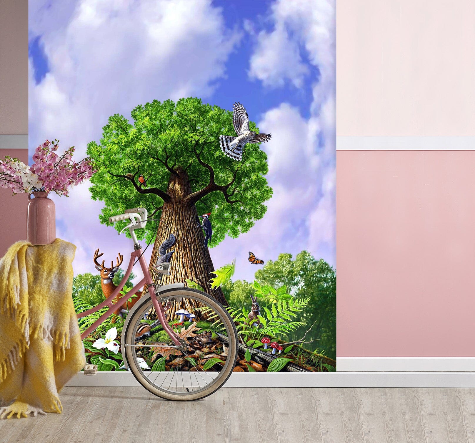 3D Tree of Life 1418 Jerry LoFaro Wall Mural Wall Murals Wallpaper AJ Wallpaper 2