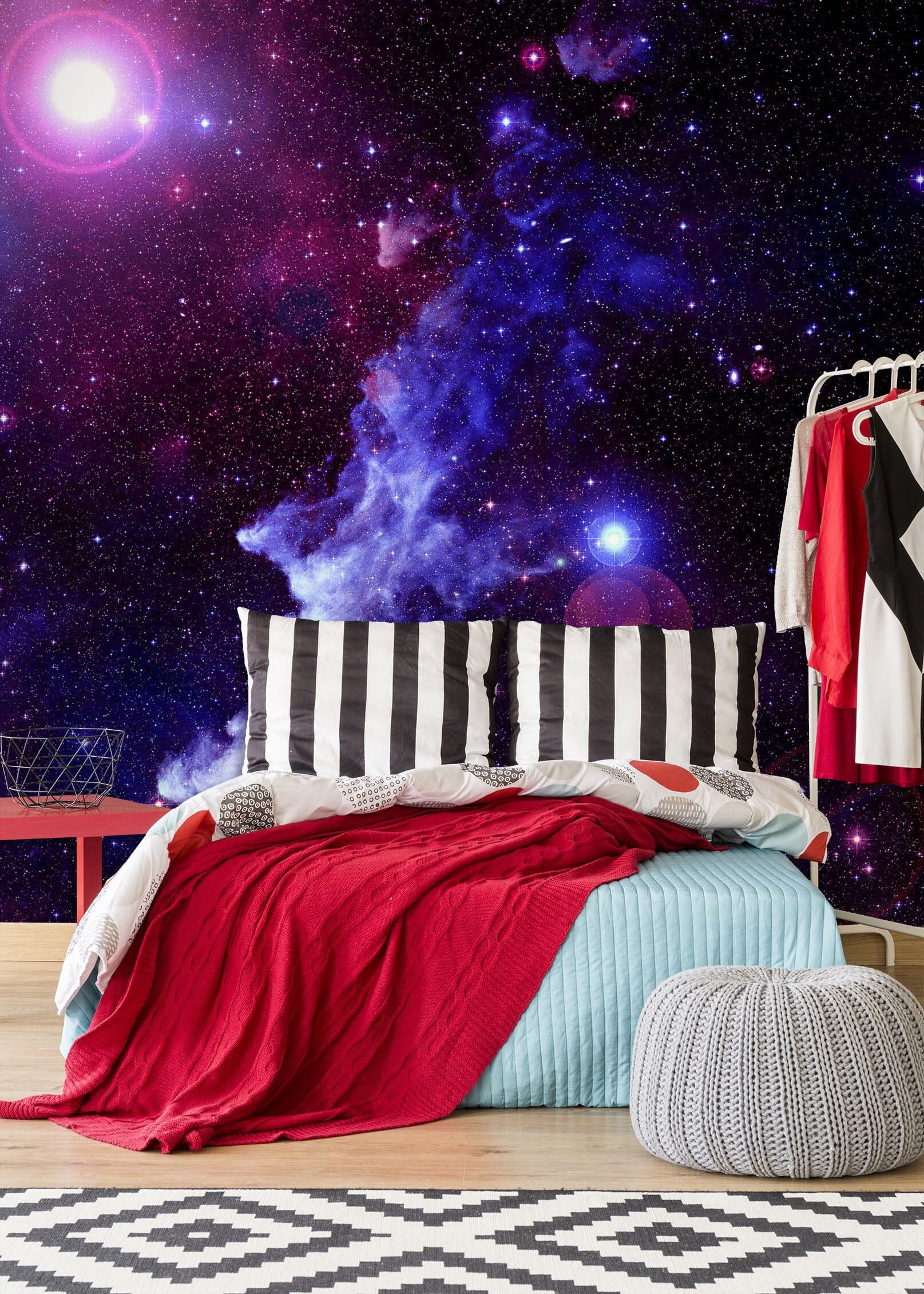 3D Purple Starry Sky 1758 Wall Murals Wallpaper AJ Wallpaper 2