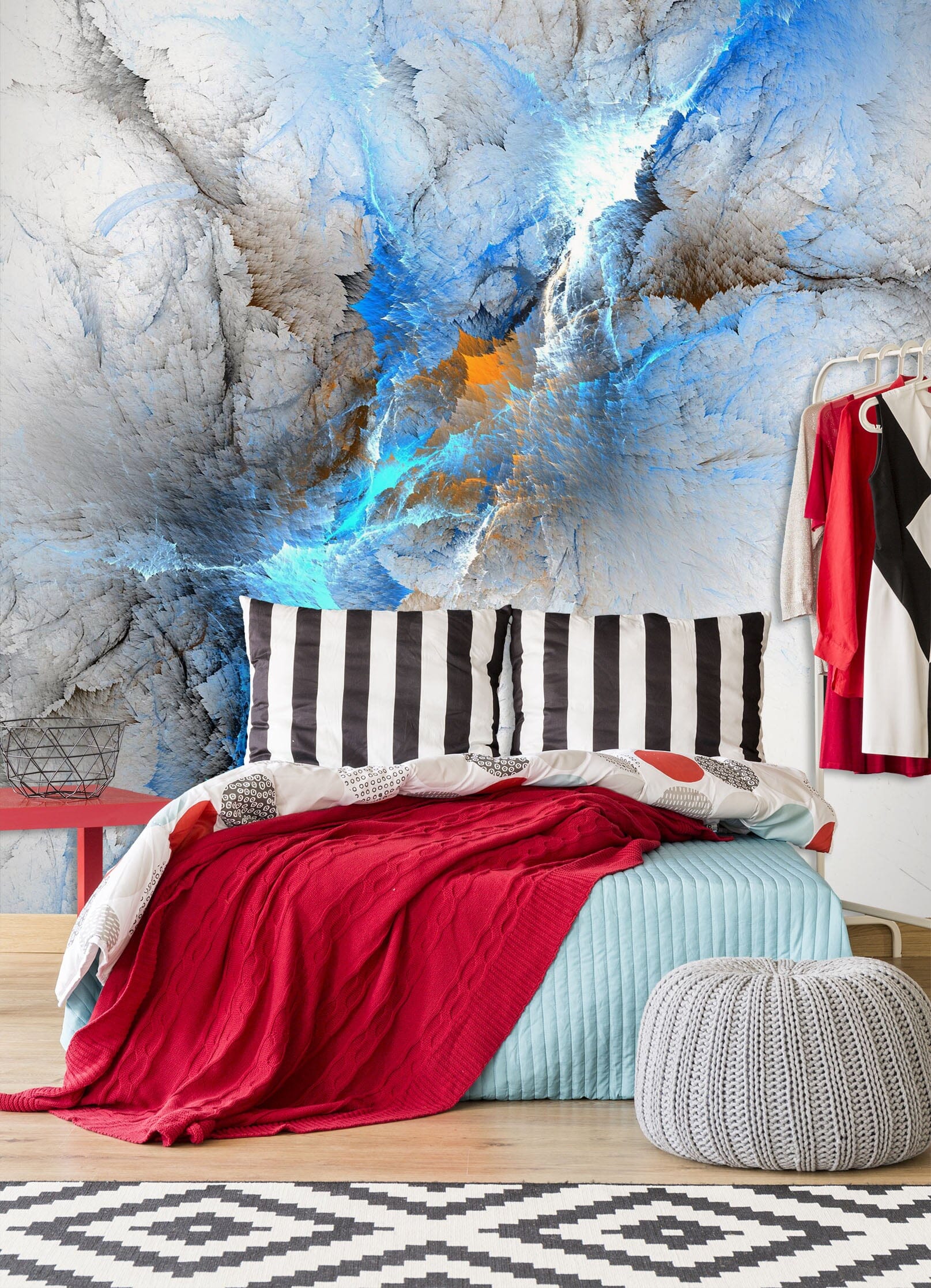 3D Texture Blue 1661 Wall Murals Wallpaper AJ Wallpaper 2