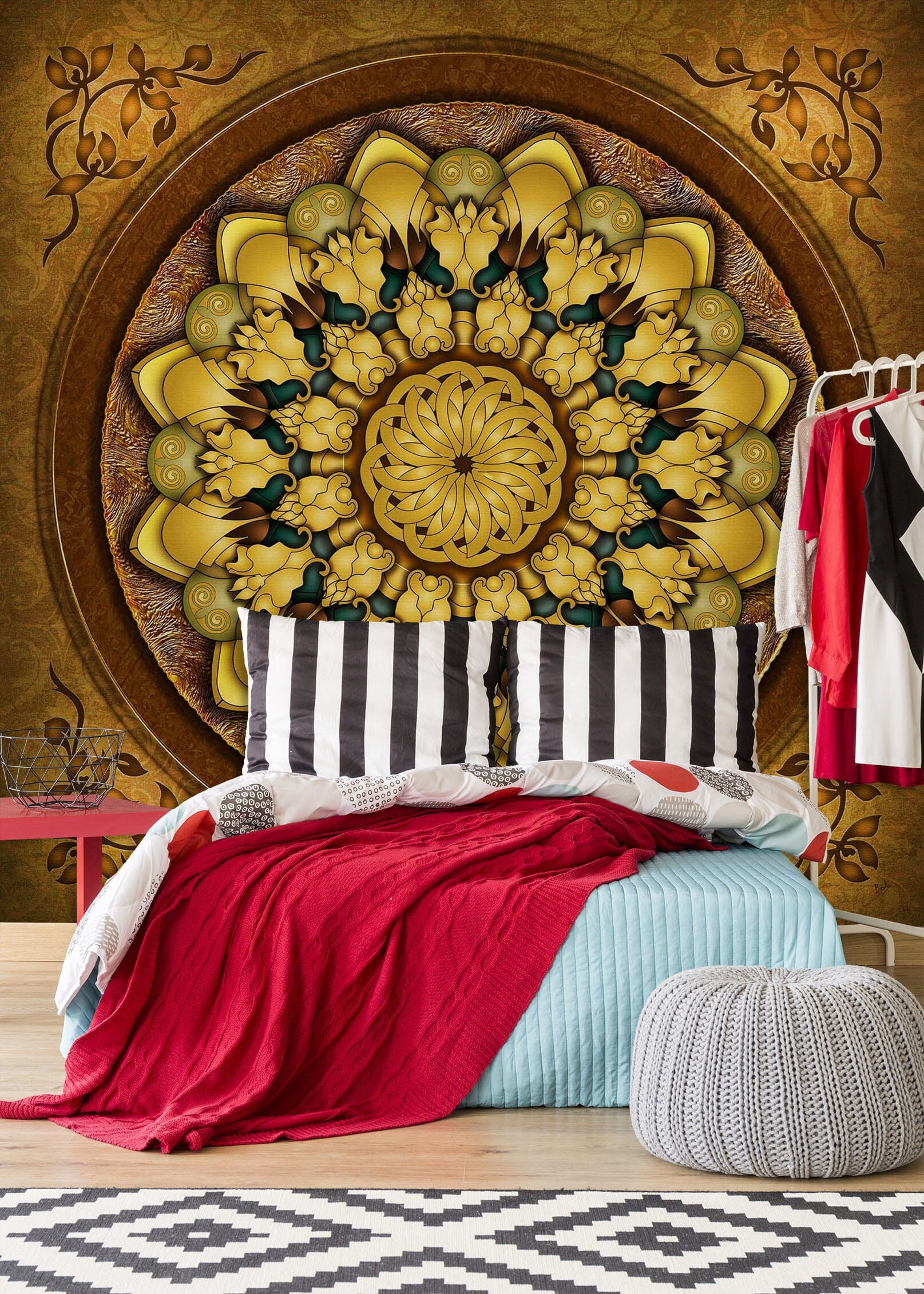 3D Round Pattern 1754 Wall Murals Wallpaper AJ Wallpaper 2