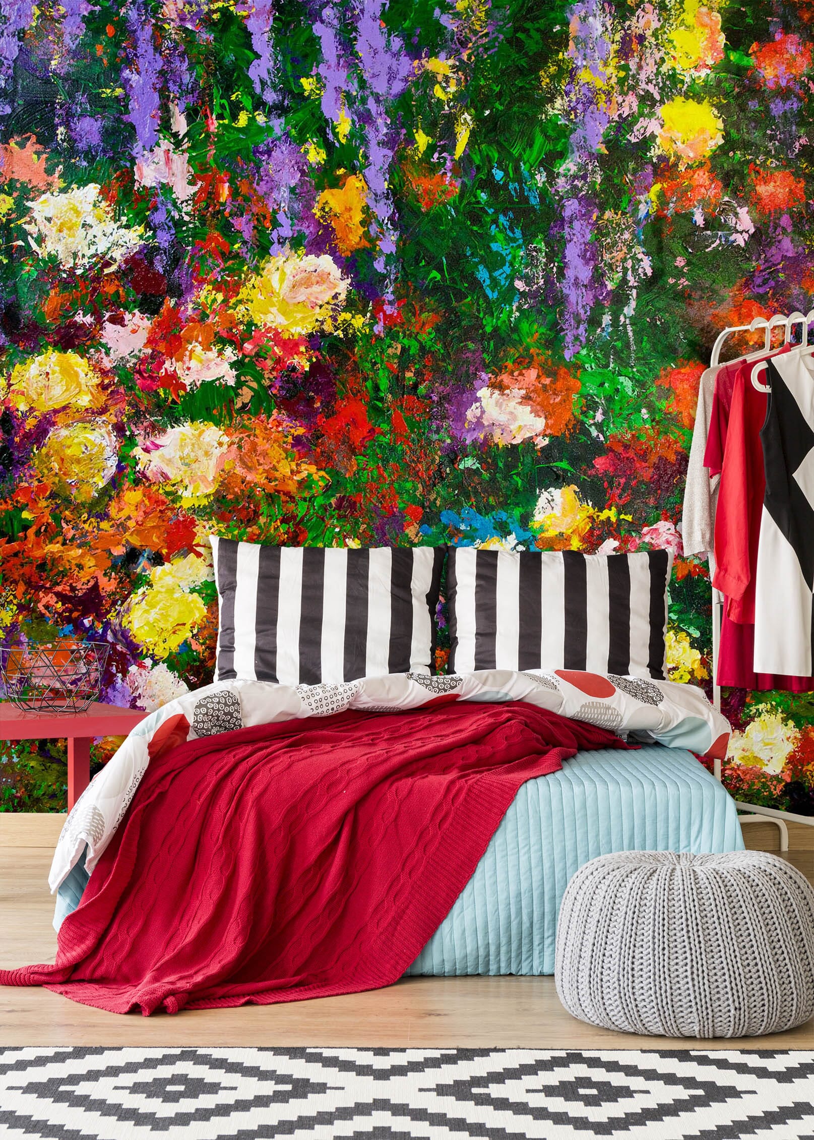 3D Painted Flowers 196 Allan P. Friedlander Wall Mural Wall Murals Wallpaper AJ Wallpaper 2