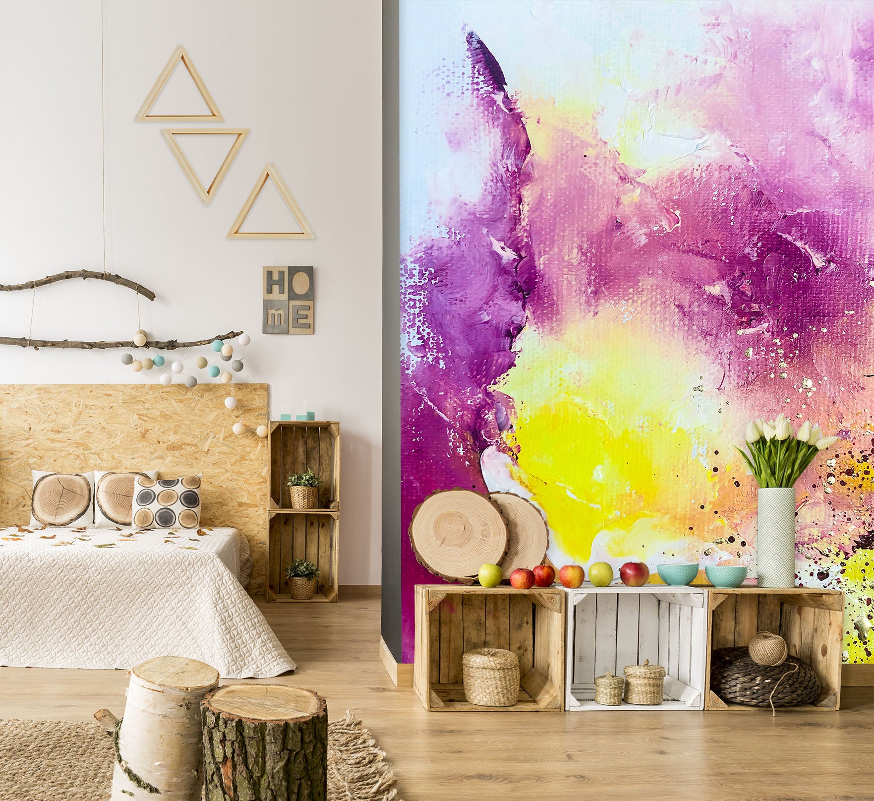 3D Purple Pigment 310 Skromova Marina Wall Mural Wall Murals