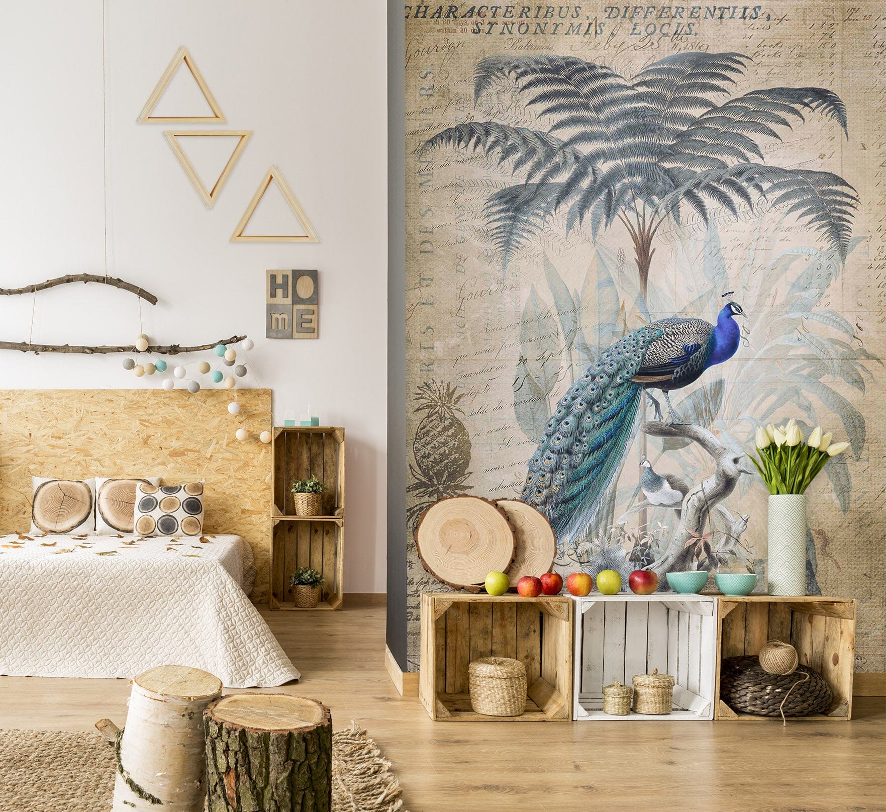 3D Forest Peacock 1028 Andrea haase Wall Mural Wall Murals Wallpaper AJ Wallpaper 2