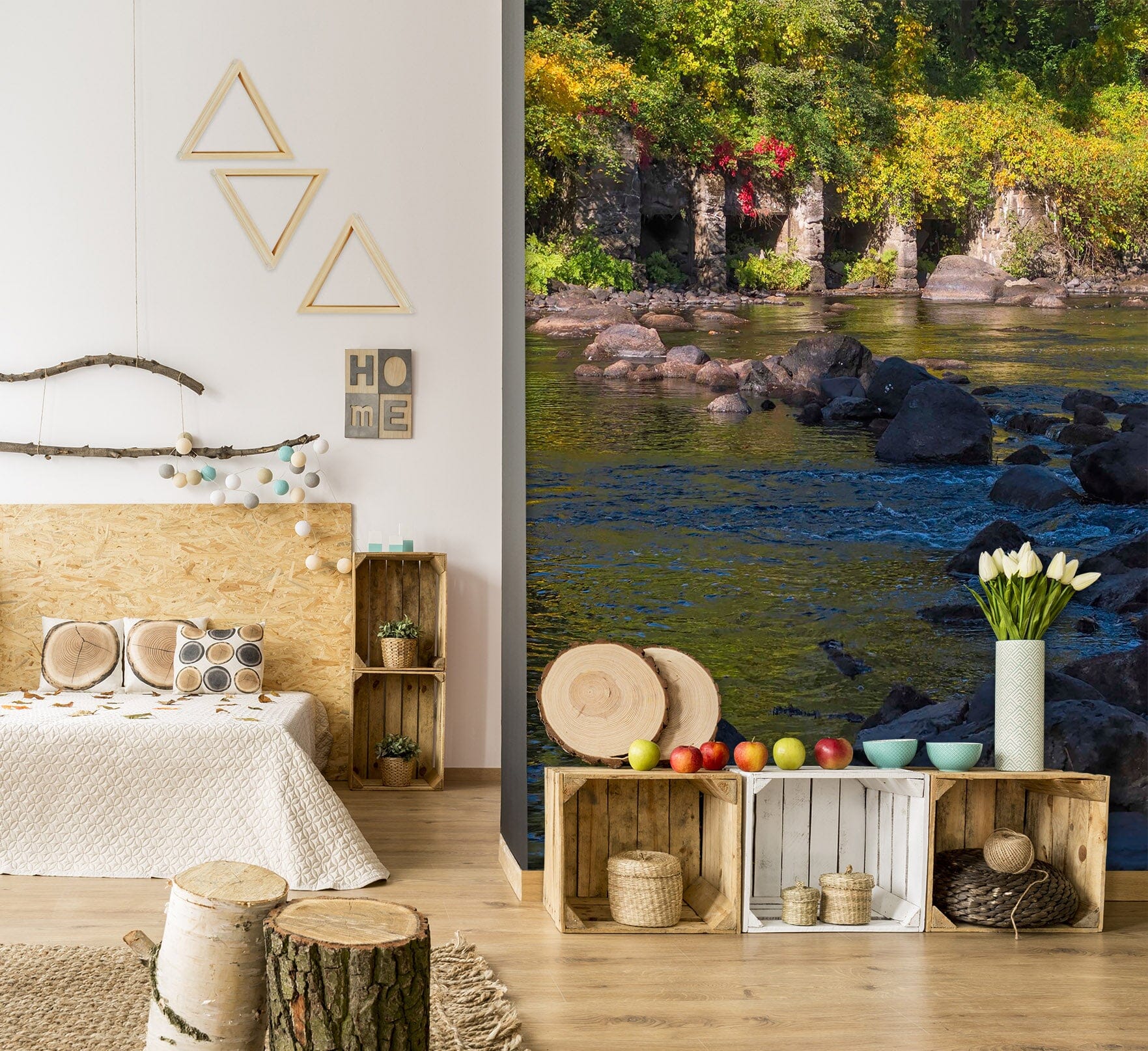 3D River Flowing 135 Jerry LoFaro Wall Mural Wall Murals Wallpaper AJ Wallpaper 2