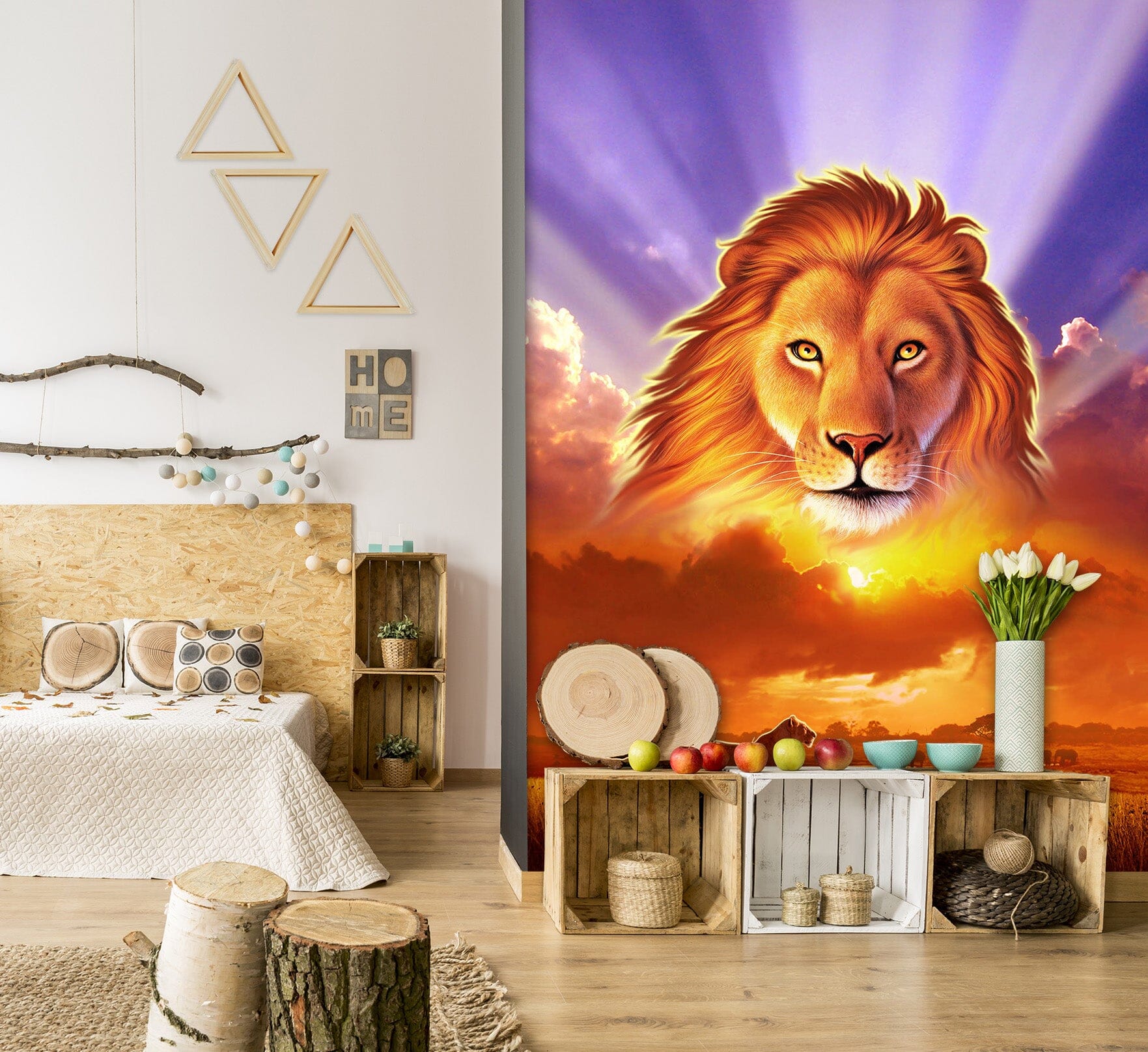 3D Lion King 1412 Jerry LoFaro Wall Mural Wall Murals Wallpaper AJ Wallpaper 2