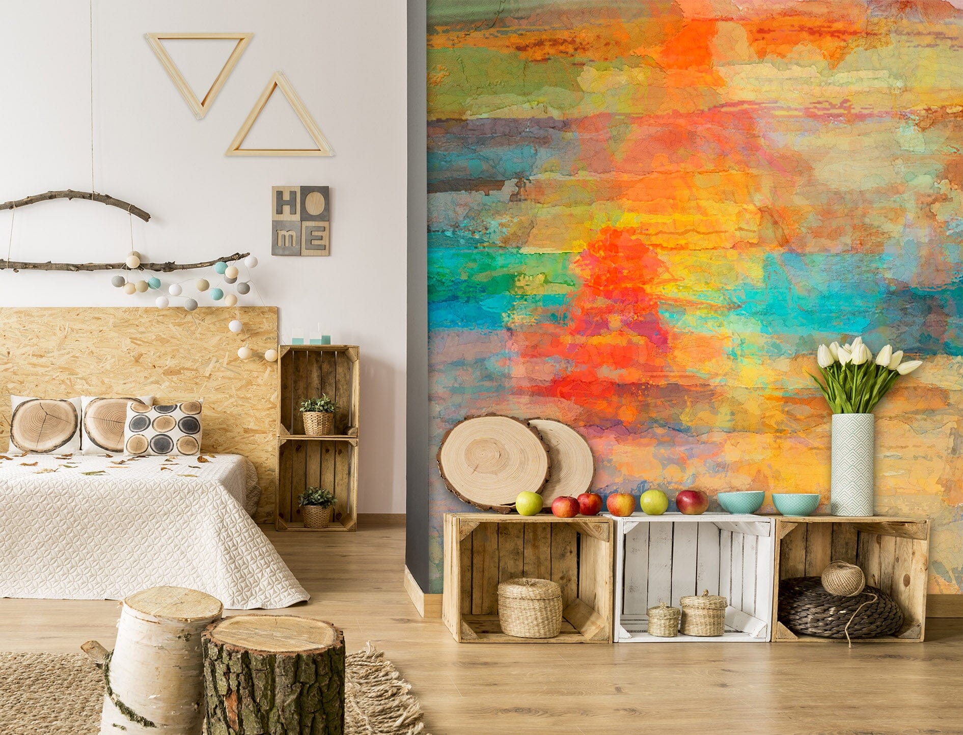 3D Painted Dusk 1524 Michael Tienhaara Wall Mural Wall Murals Wallpaper AJ Wallpaper 2