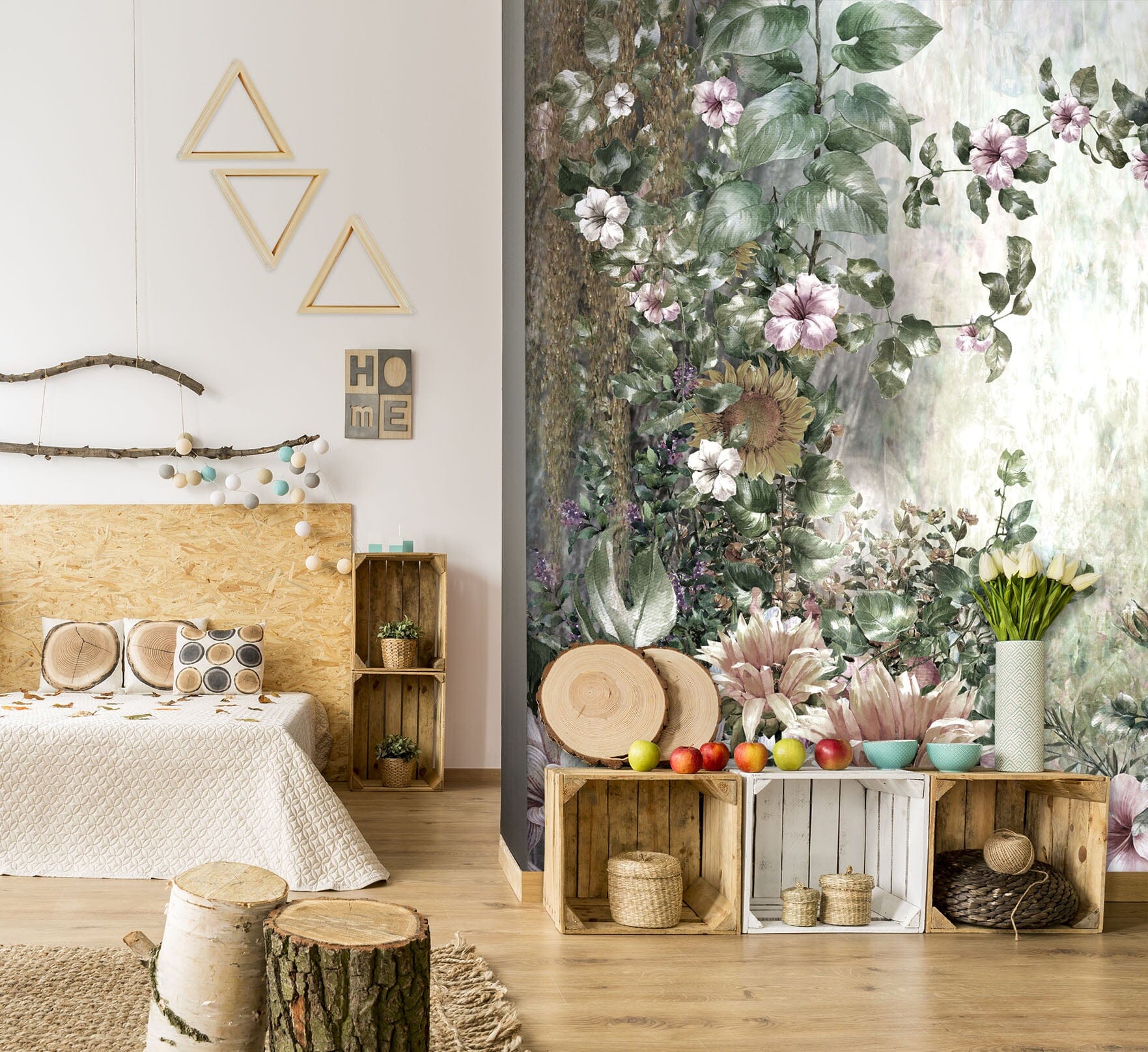 3D Peony Sunflower 109 Wall Murals Wallpaper AJ Wallpaper 2