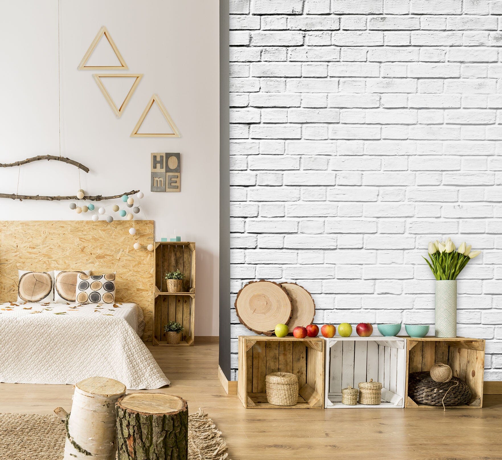 3D White Brick Wall 116 Wall Murals Wallpaper AJ Wallpaper 2