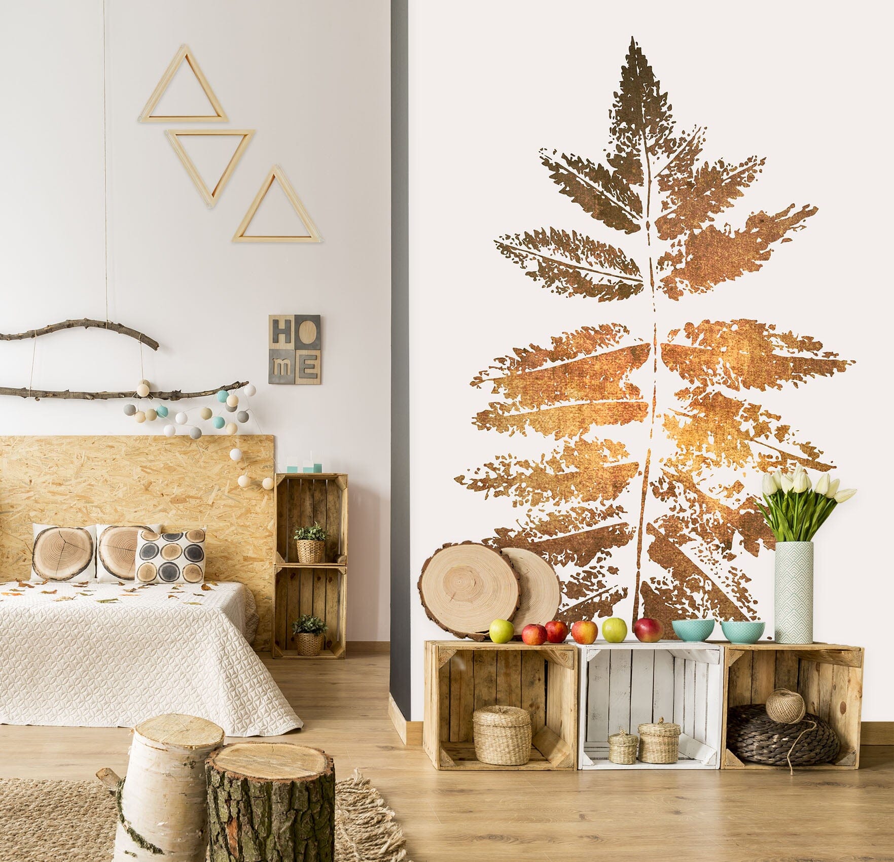 3D Sunny Leaves 1493 Boris Draschoff Wall Mural Wall Murals Wallpaper AJ Wallpaper 2