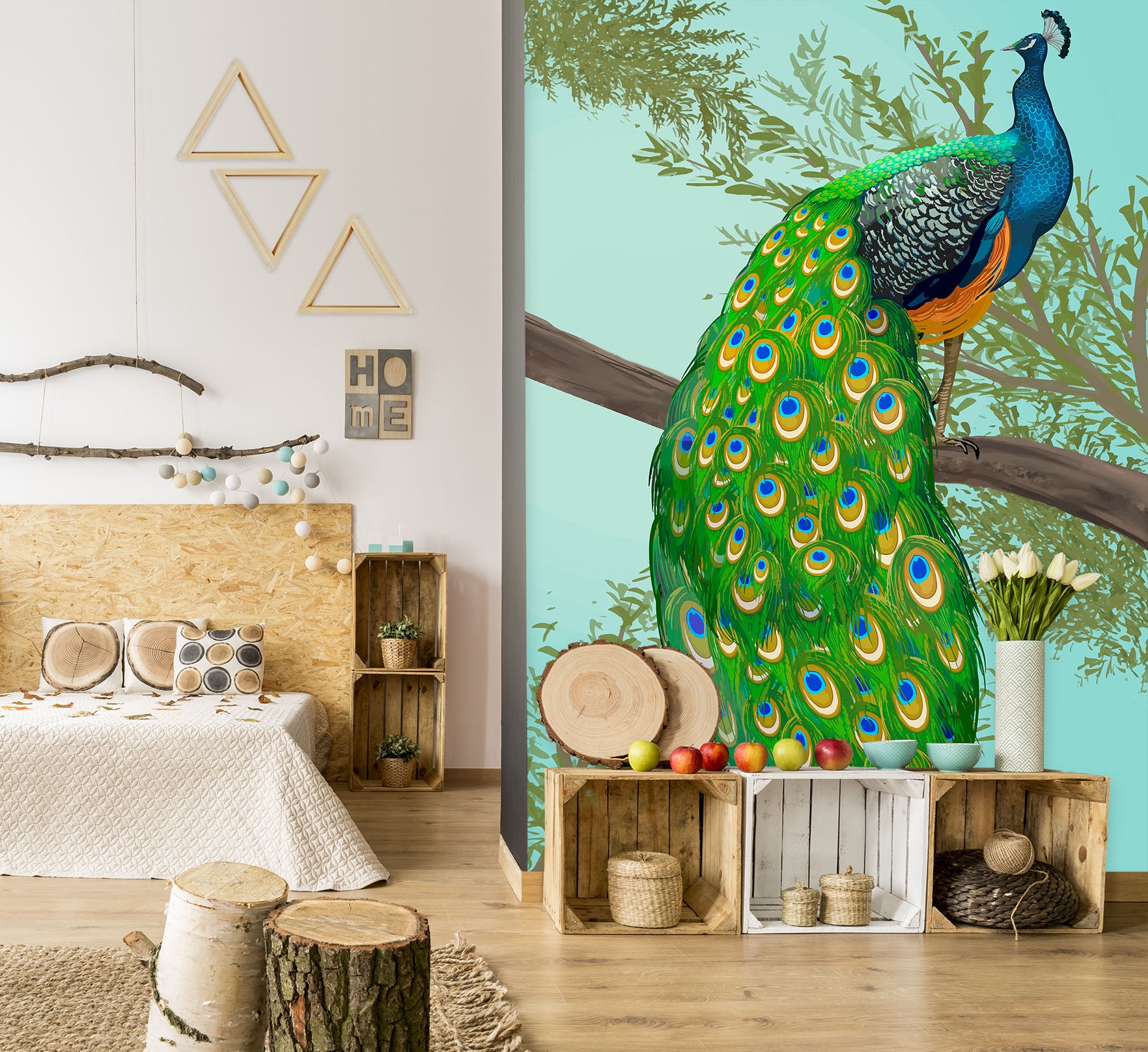 3D Peacock 58028 Wall Murals