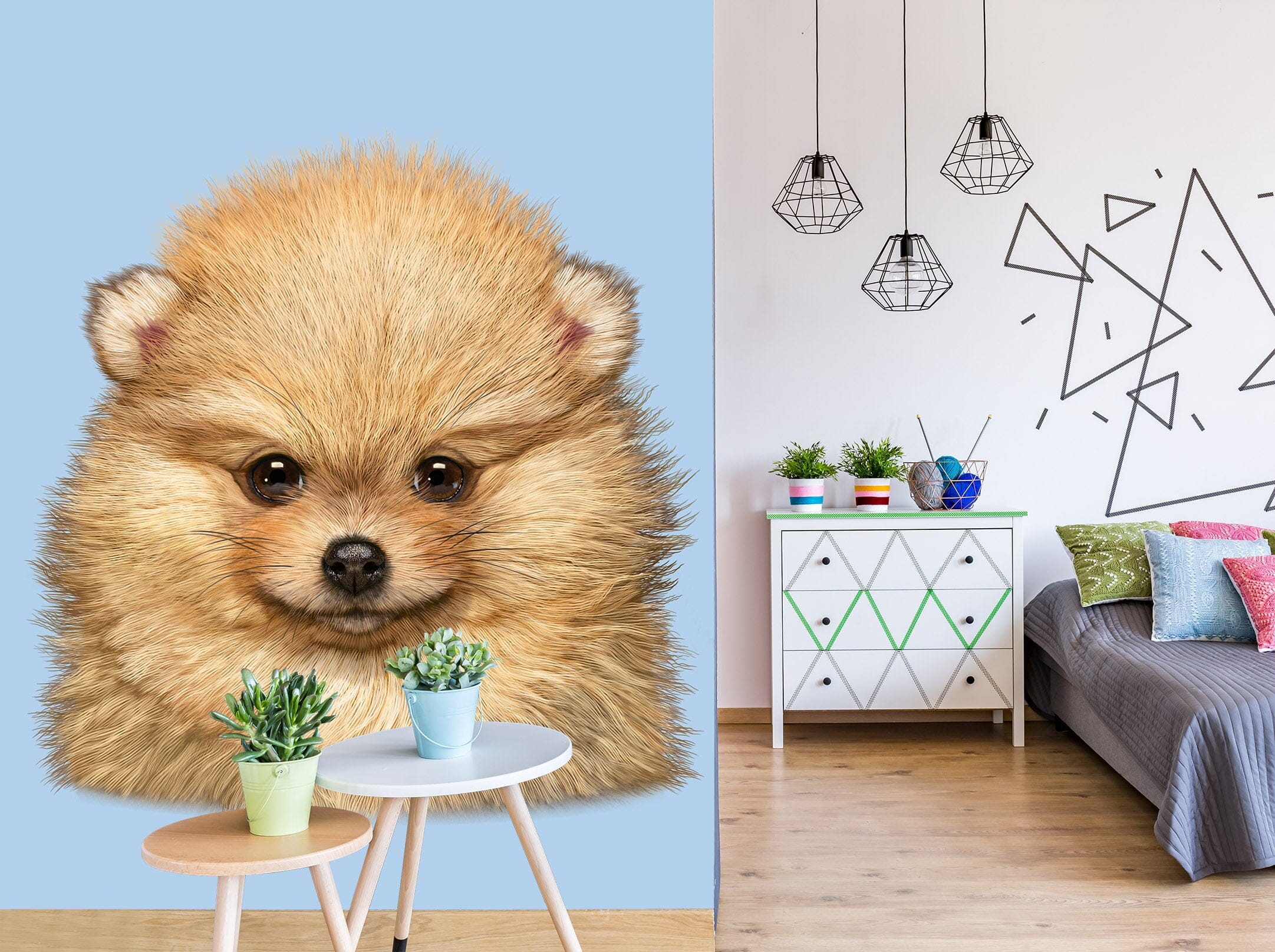 3D Cute Dog 1539 Wall Murals Exclusive Designer Vincent Wallpaper AJ Wallpaper 2
