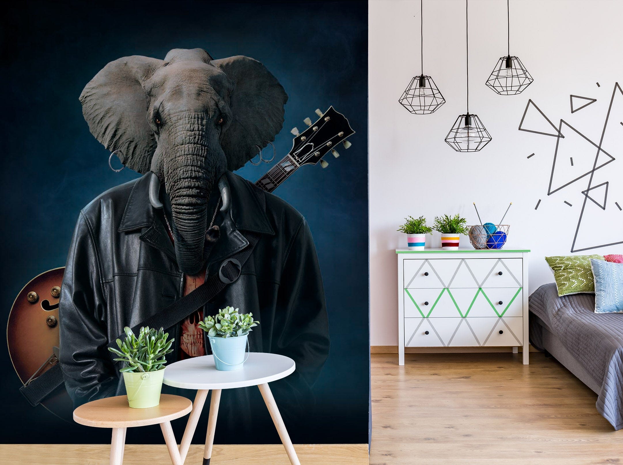 3D Elephice Cooper 1512 Wall Murals Exclusive Designer Vincent Wallpaper AJ Wallpaper 2