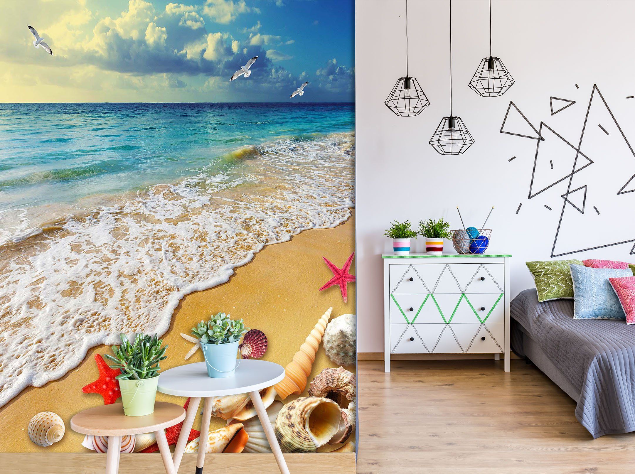 3D Beach Shells 1961 Wall Murals Wallpaper AJ Wallpaper 2