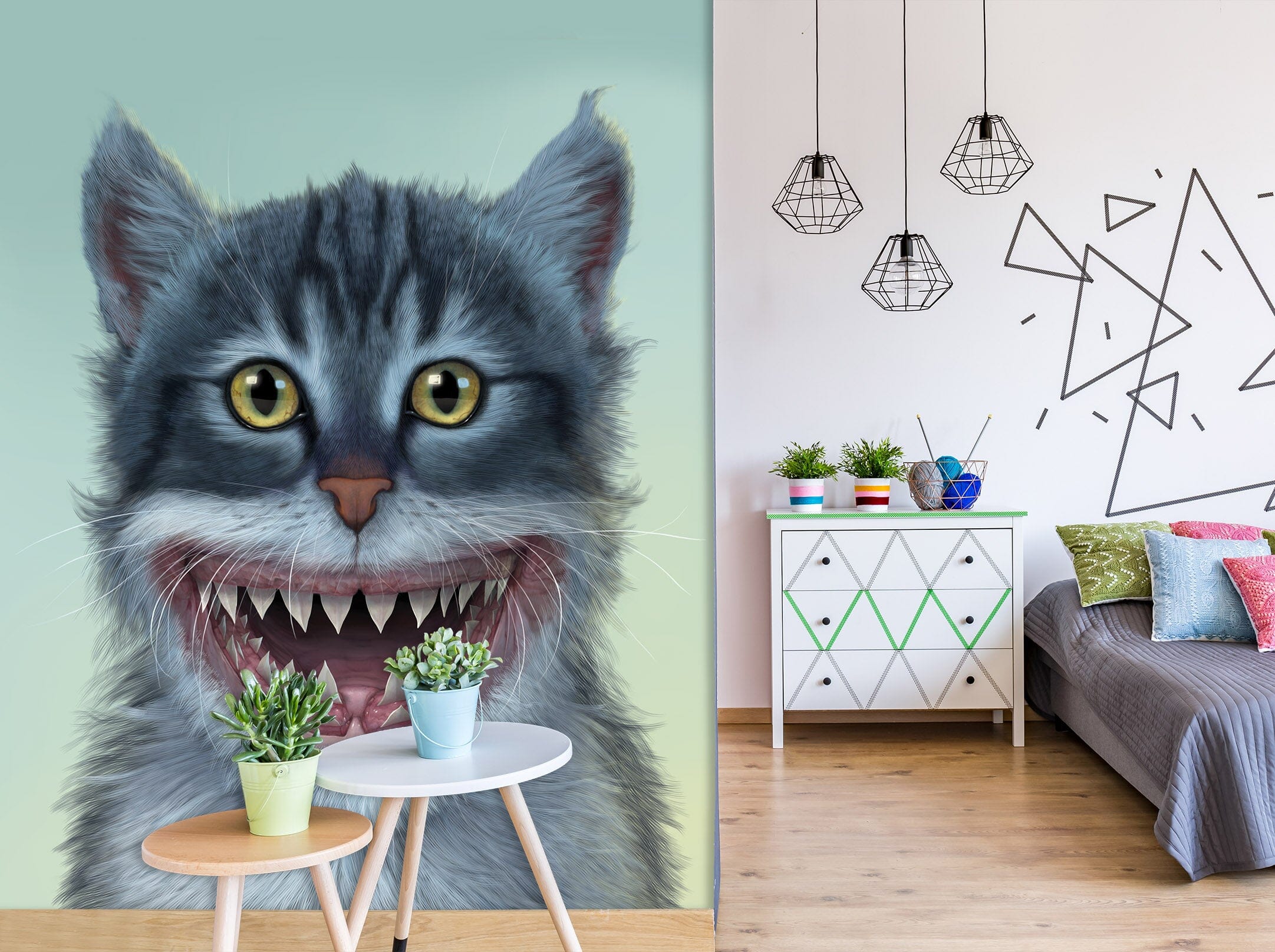 3D Shar Kitten 1549 Wall Murals Exclusive Designer Vincent Wallpaper AJ Wallpaper 2