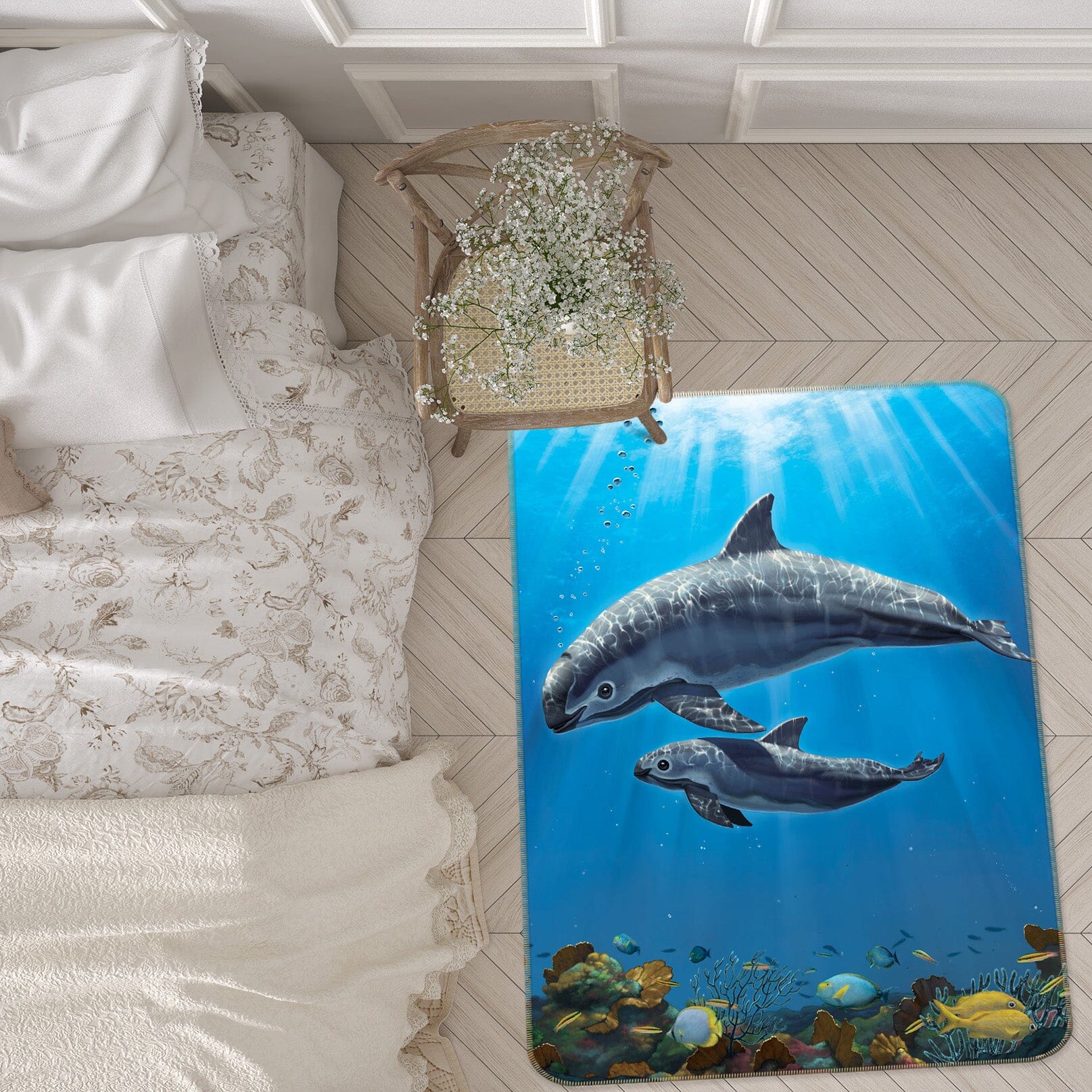 3D Vaquita Critically Endangered 1084 Vincent Hie Rug Non Slip Rug Mat Mat AJ Creativity Home