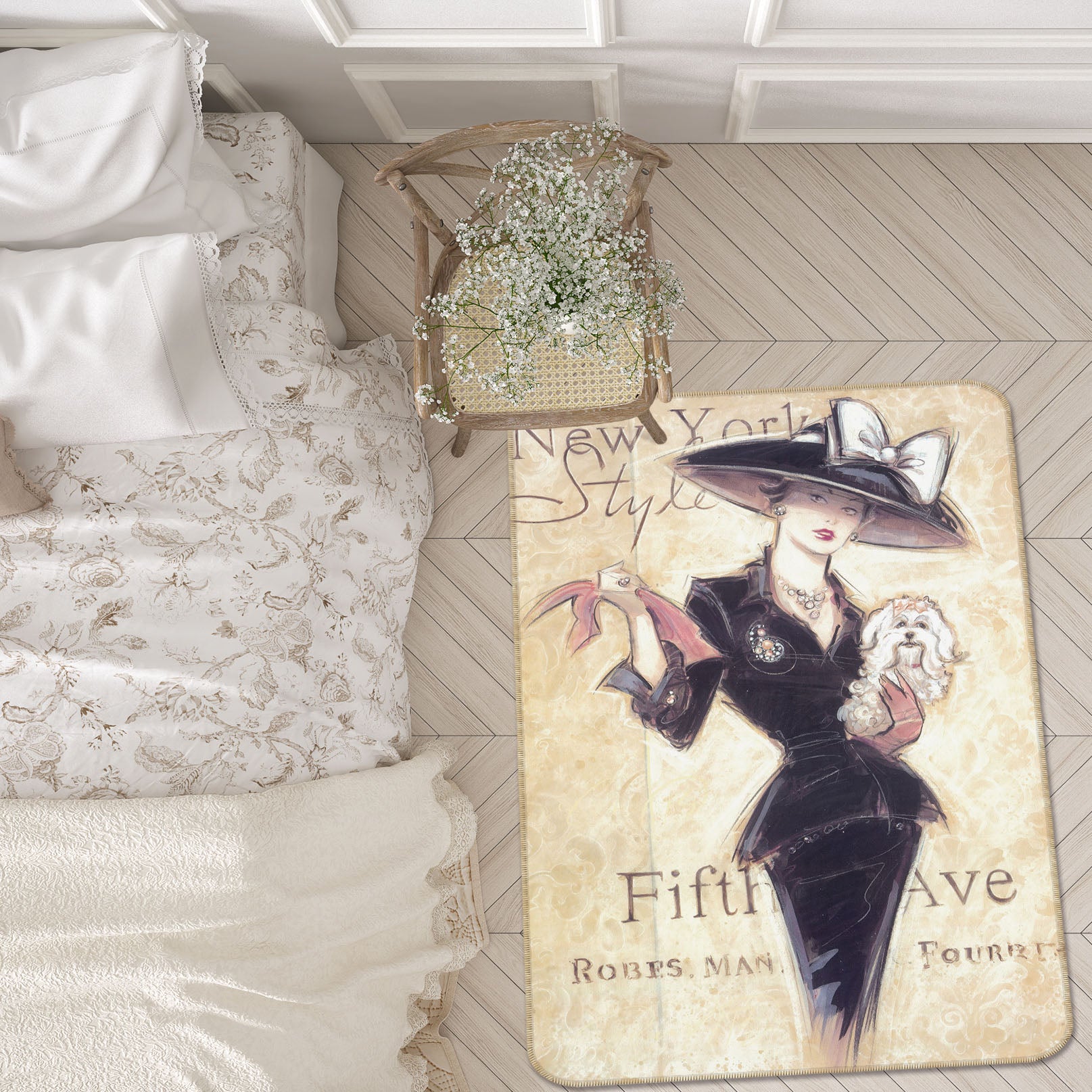 3D Pretty Girl 32177 Non Slip Rug Mat