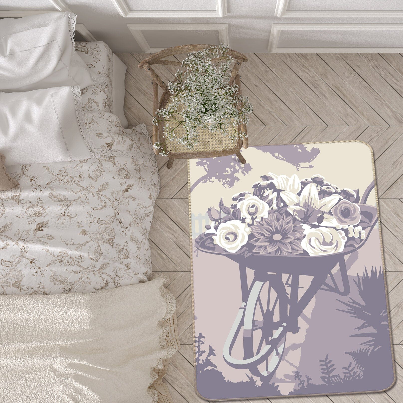 3D Chelsea Flower Show 1108 Steve Read Rug Non Slip Rug Mat Mat AJ Creativity Home