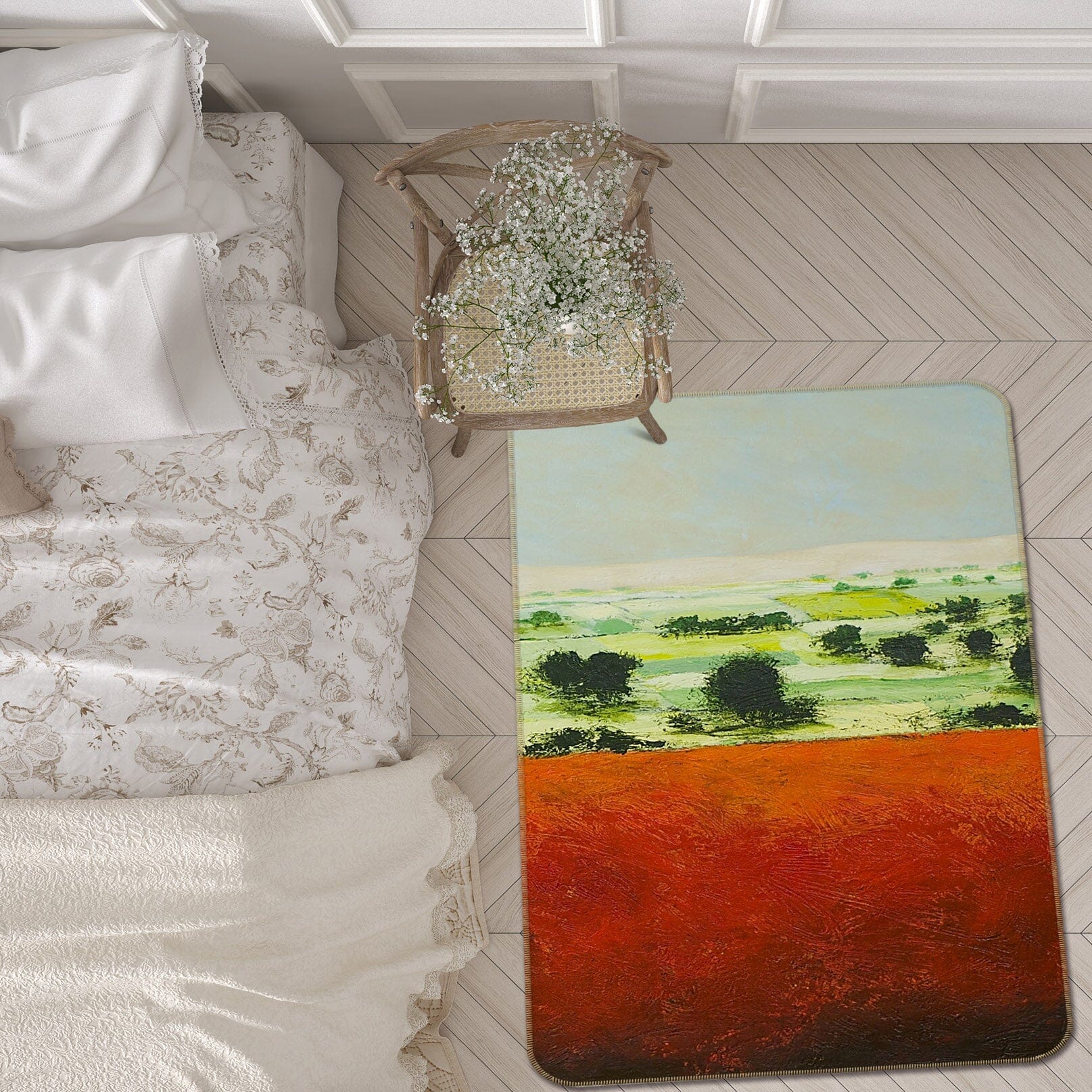 3D Morning Meadow 1029 Allan P. Friedlander Rug Non Slip Rug Mat Mat AJ Creativity Home