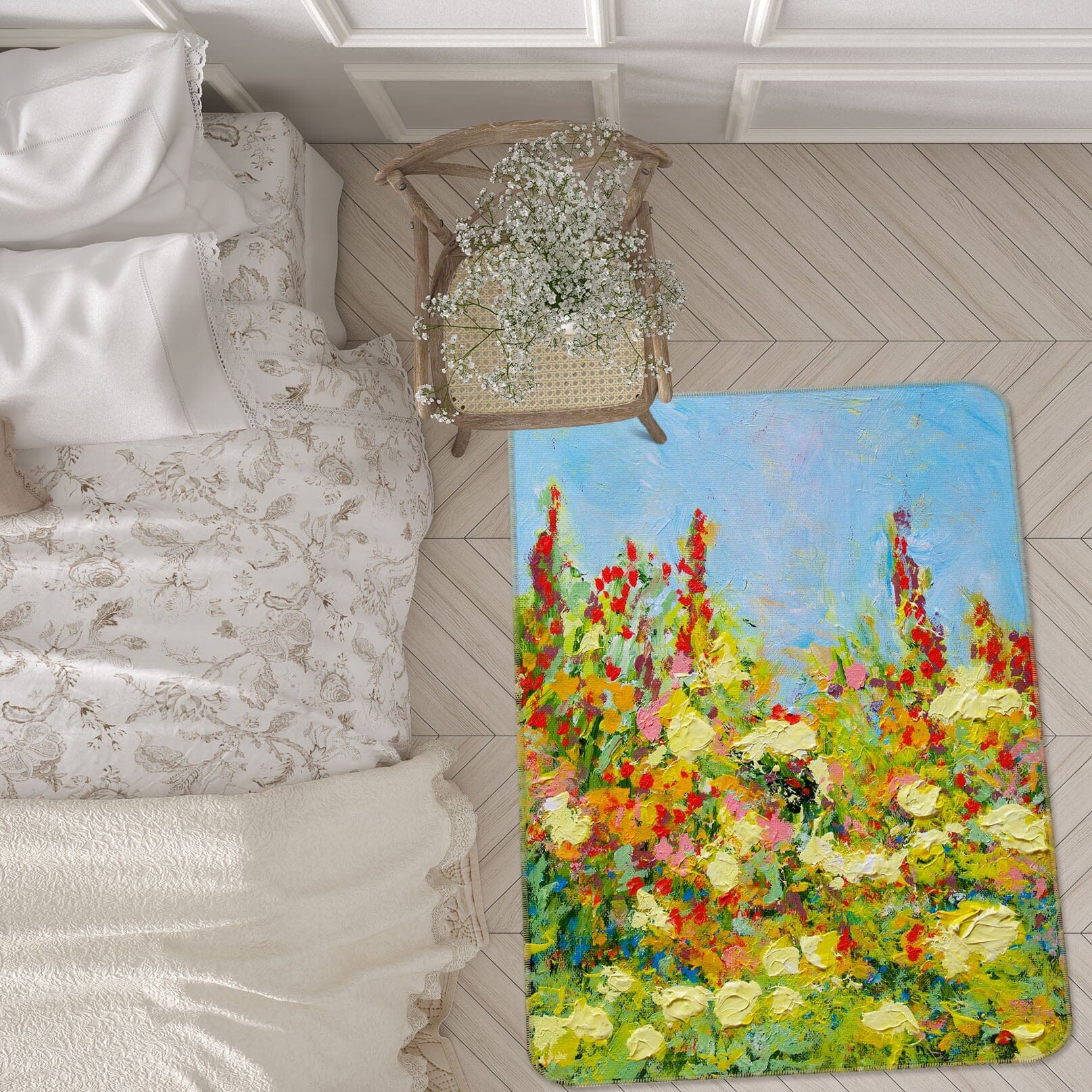 3D Painted Garden 3015 Allan P. Friedlander Rug Non Slip Rug Mat Mat AJ Creativity Home