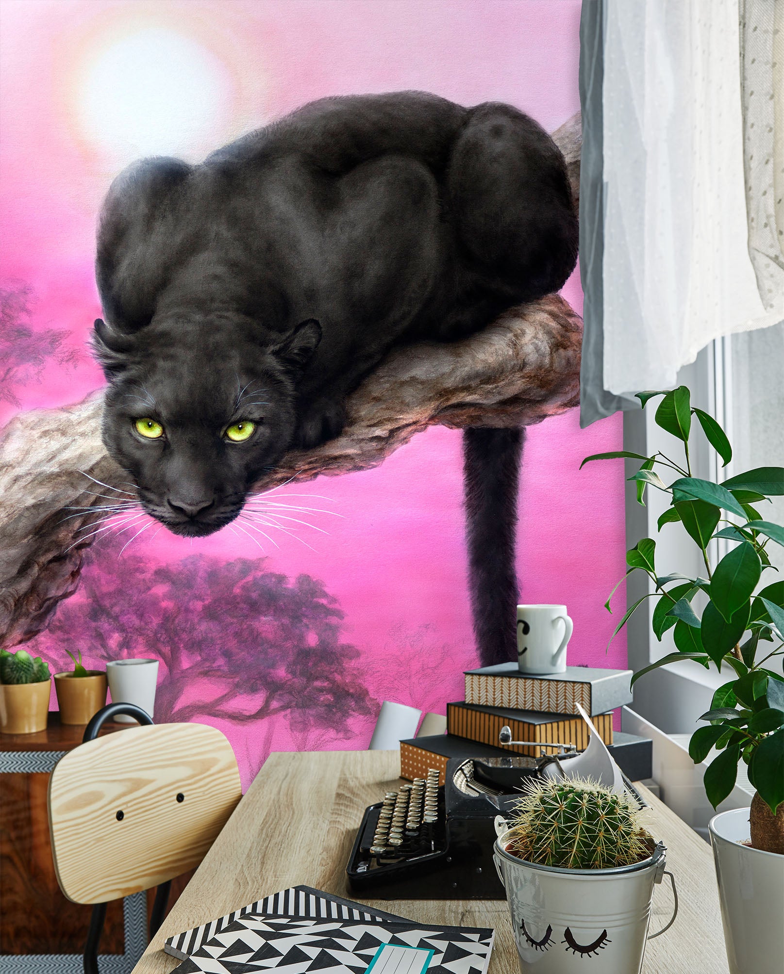 3D Black Panther 5476 Kayomi Harai Wall Mural Wall Murals