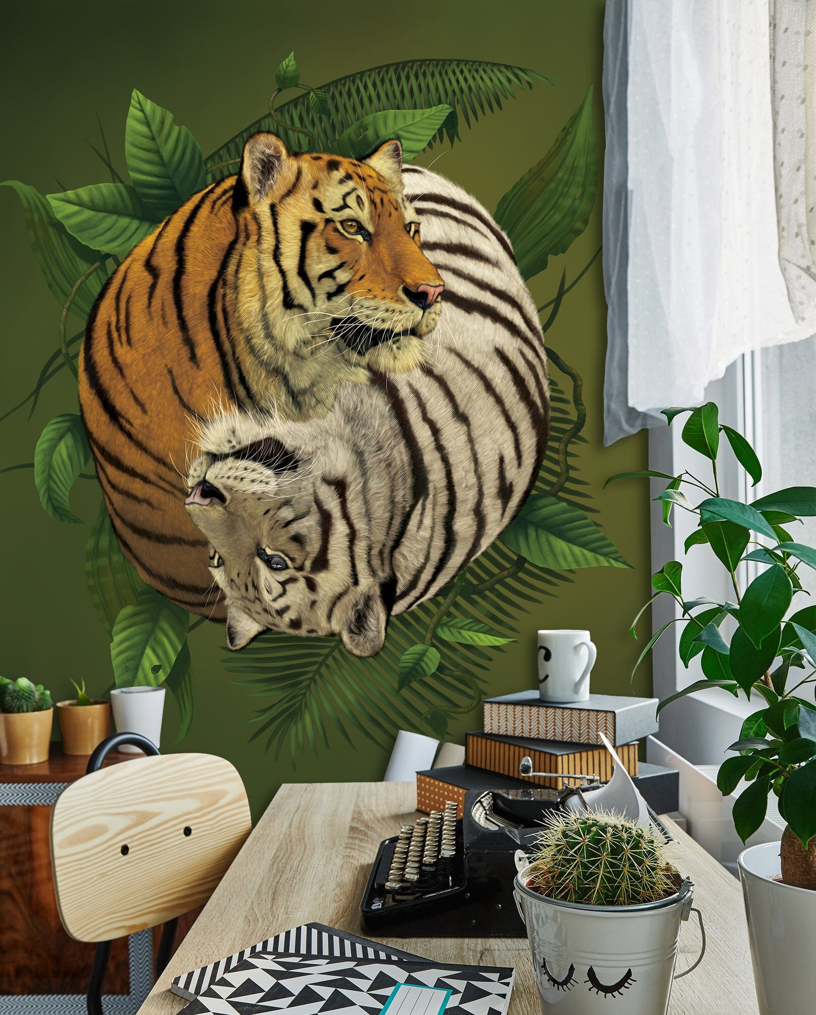 3D Tiger 1558 Wall Murals Exclusive Designer Vincent Wallpaper AJ Wallpaper 2