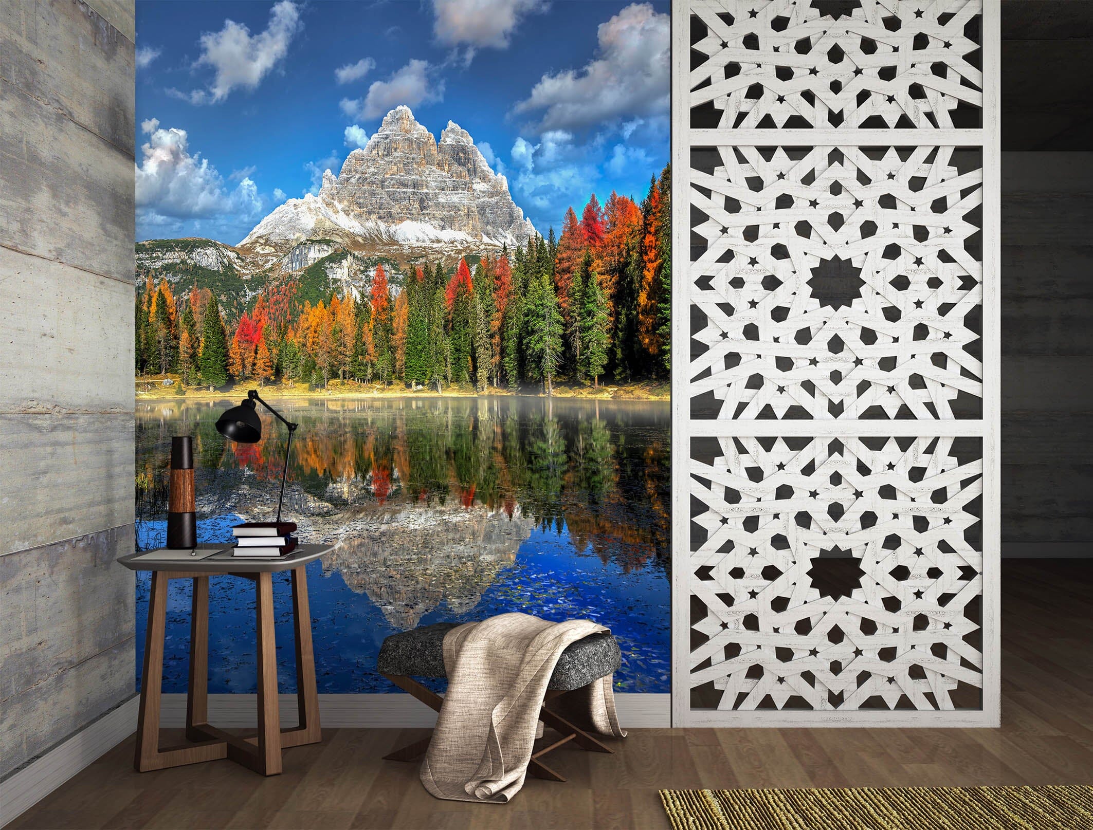 3D Forest Lake 1459 Marco Carmassi Wall Mural Wall Murals Wallpaper AJ Wallpaper 2