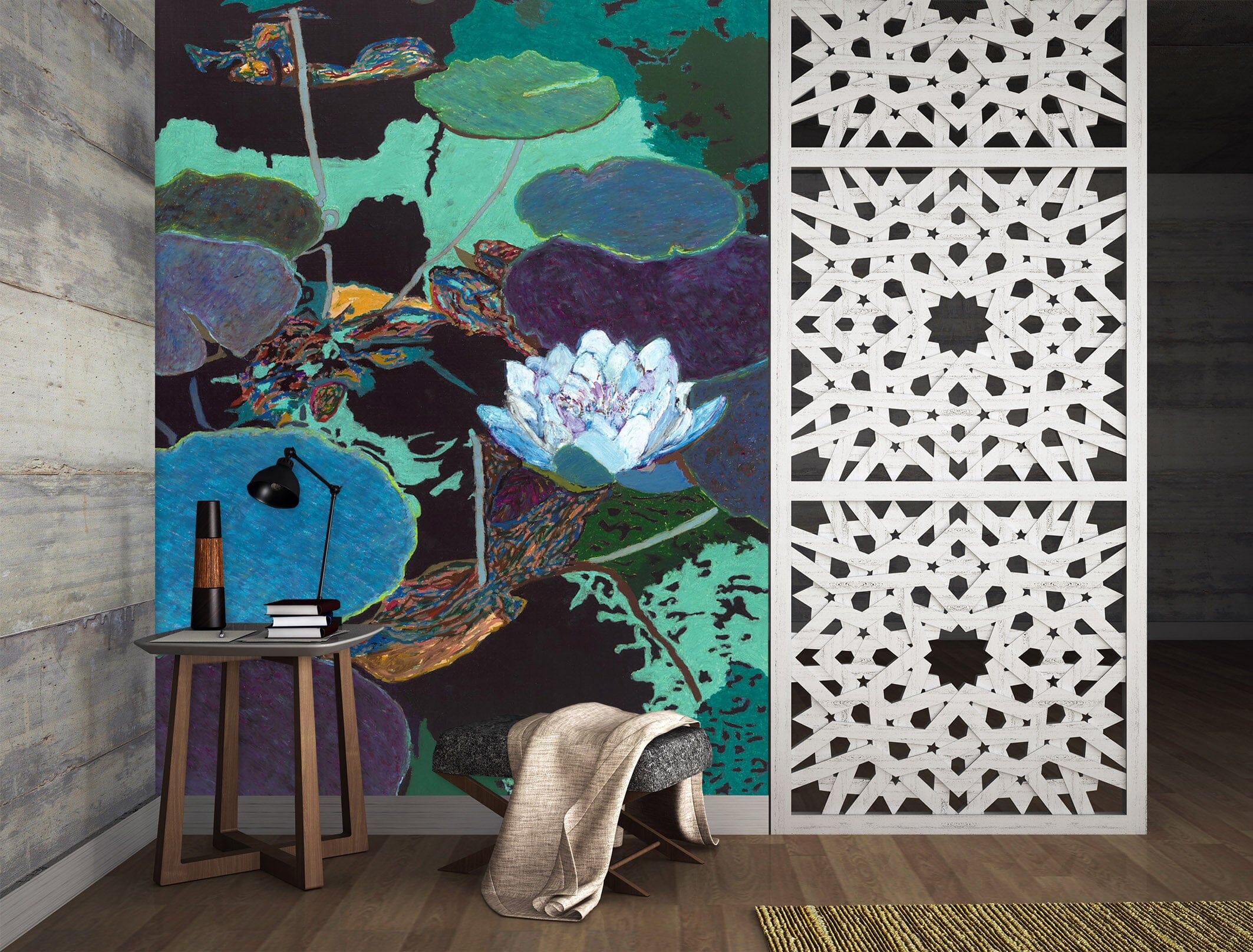 3D White Lotus 262 Allan P. Friedlander Wall Mural Wall Murals Wallpaper AJ Wallpaper 2