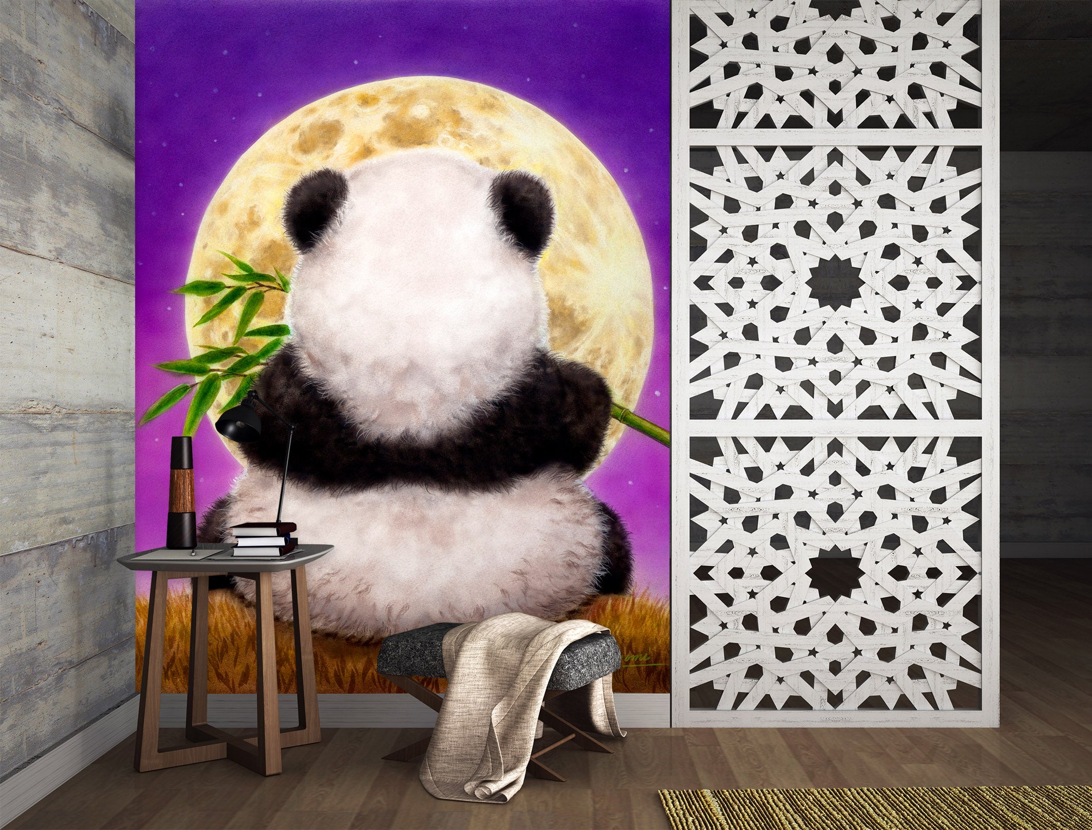 3D Panda Back View 5491 Kayomi Harai Wall Mural Wall Murals
