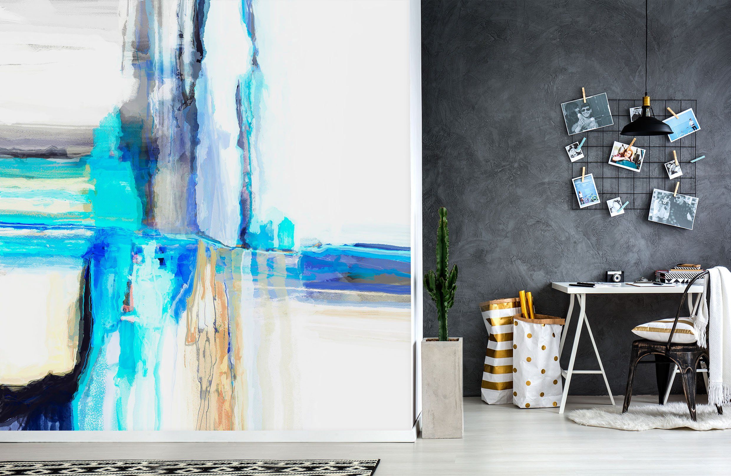 3D Blue Graffiti 1411 Michael Tienhaara Wall Mural Wall Murals Wallpaper AJ Wallpaper 2