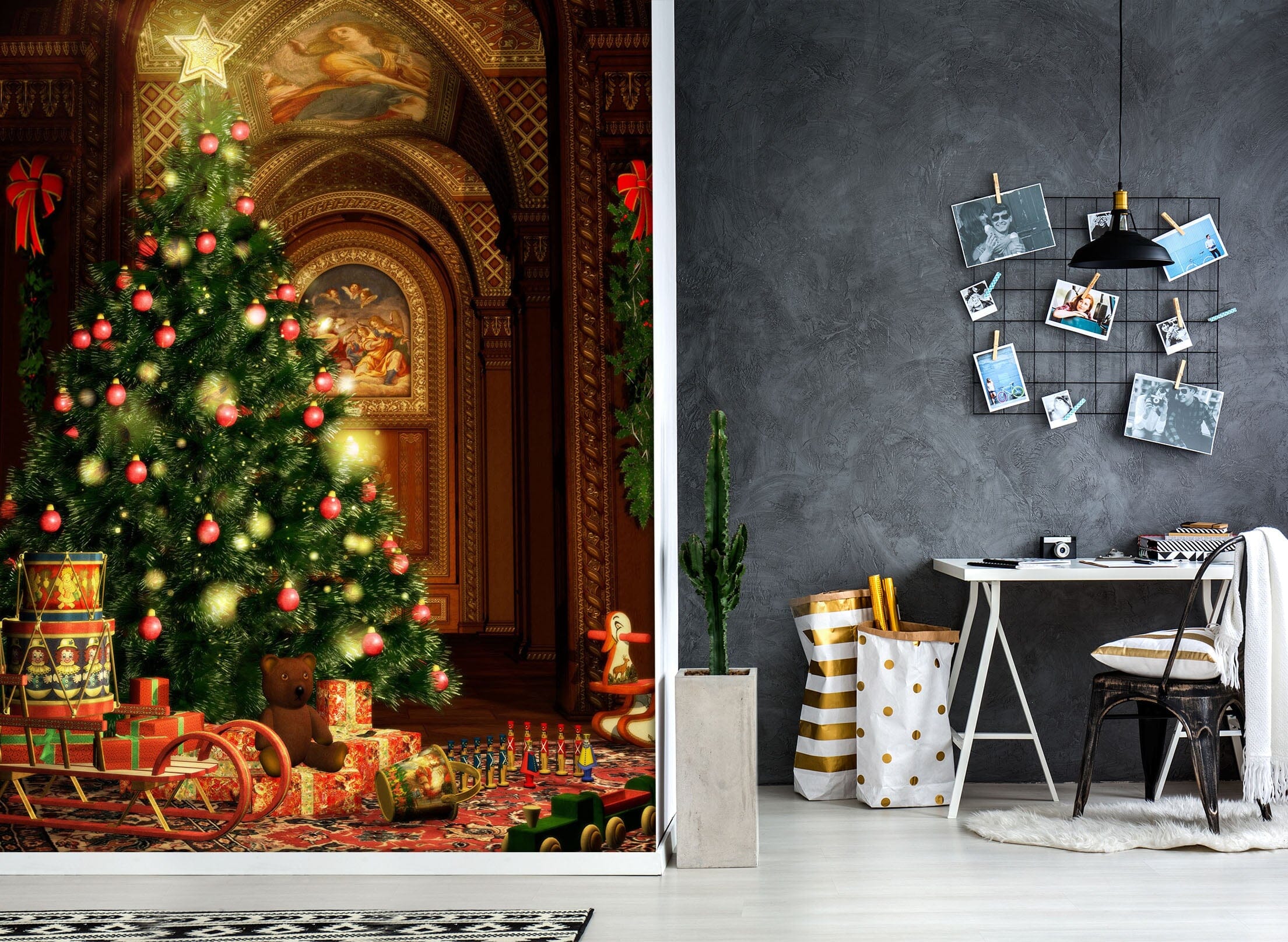 3D Christmas tree 1117 Wall Murals Wallpaper AJ Wallpaper 2