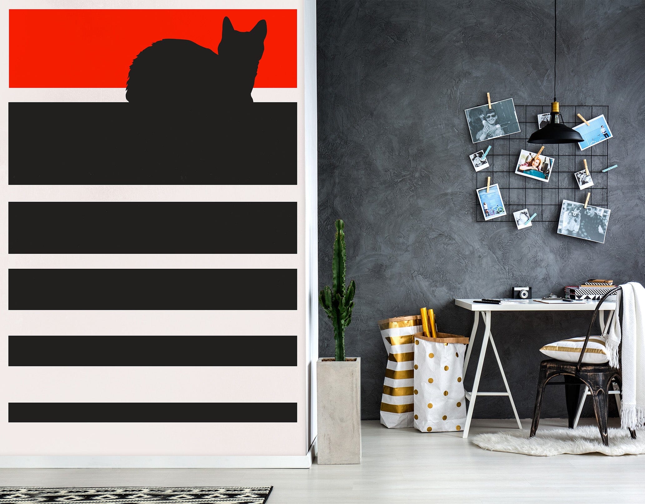 3D Lazy Cat 1438 Boris Draschoff Wall Mural Wall Murals Wallpaper AJ Wallpaper 2