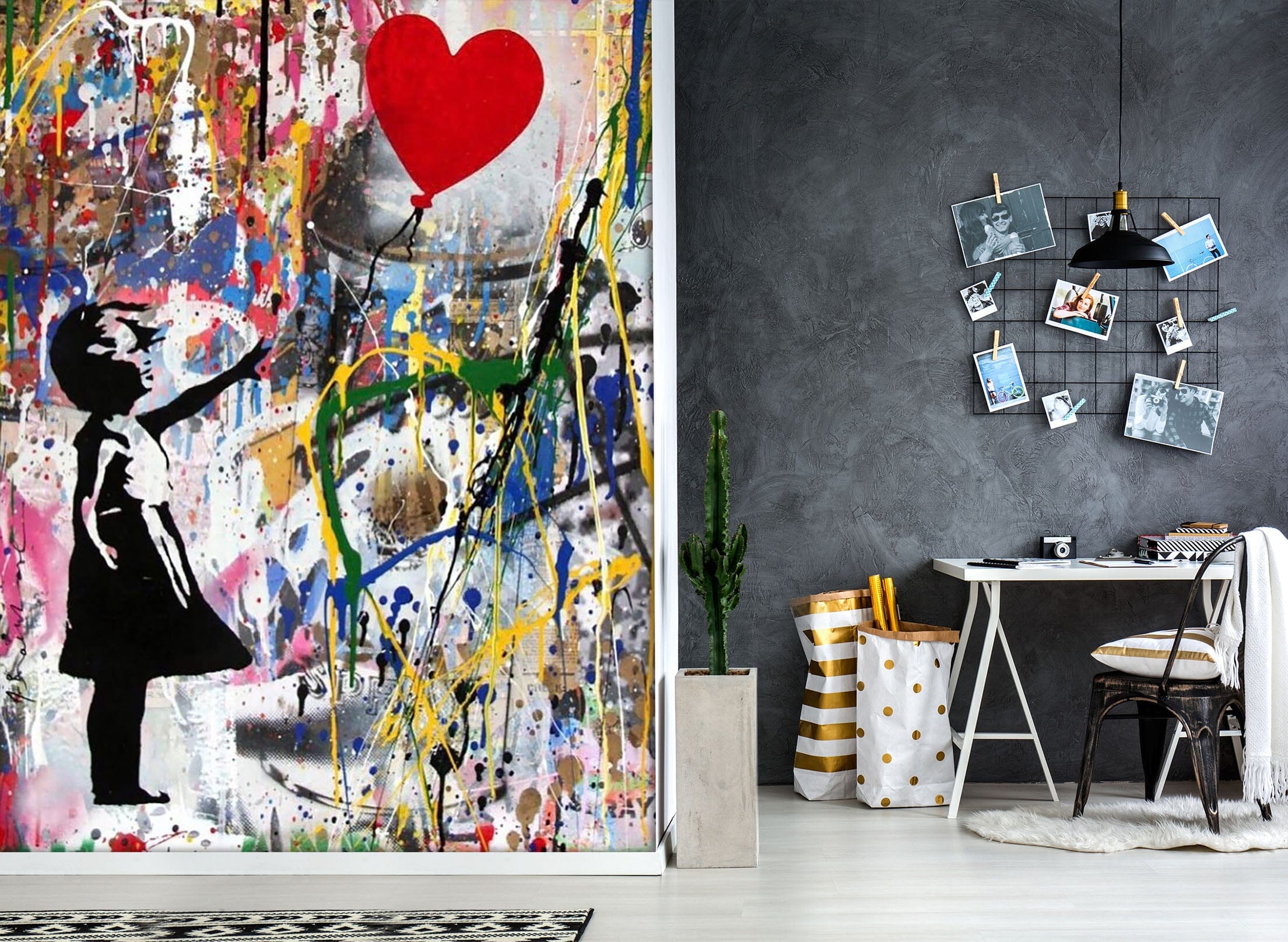 3D Love Balloon 101 Wall Murals Wallpaper AJ Wallpaper 2