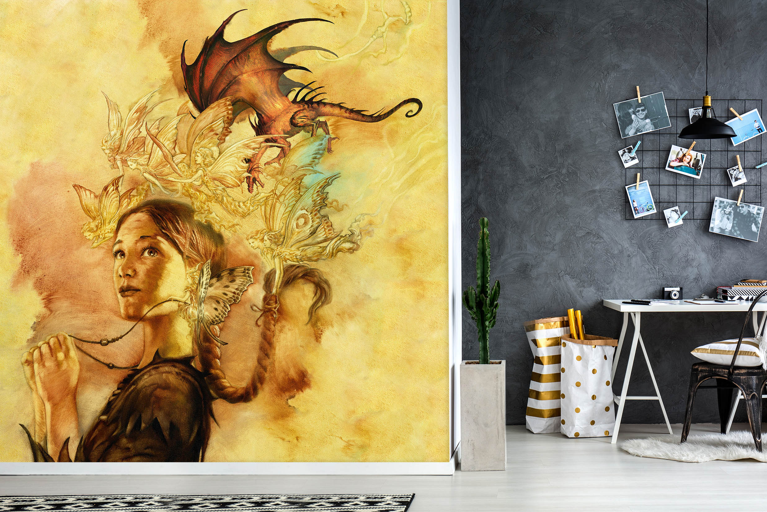 3D Elf Woman 7136 Ciruelo Wall Mural Wall Murals