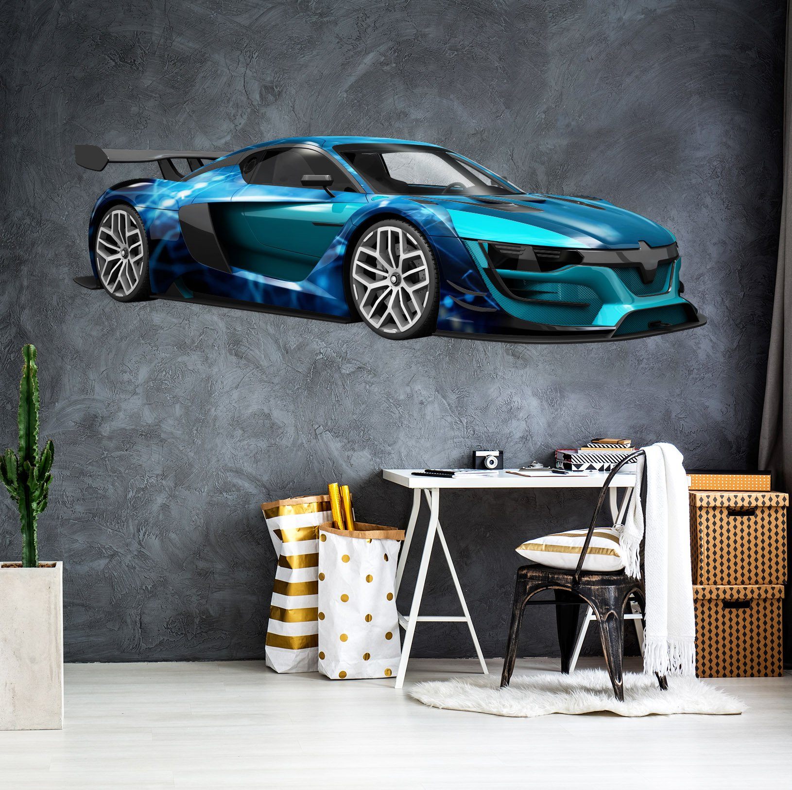 3D FP Sports Car 0173 Vehicles Wallpaper AJ Wallpaper