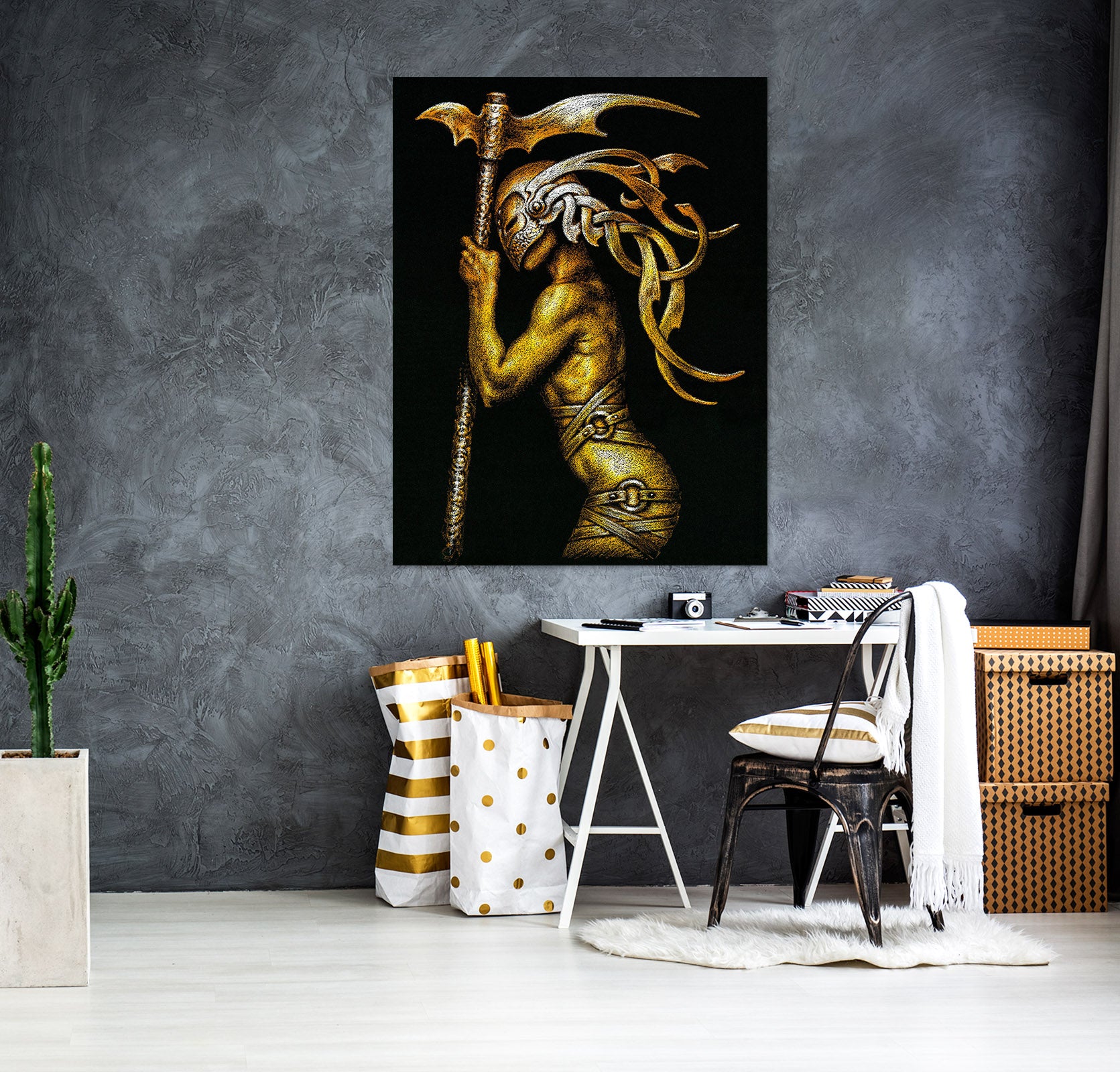 3D Weapon Mask Male 8117 Ciruelo Wall Sticker