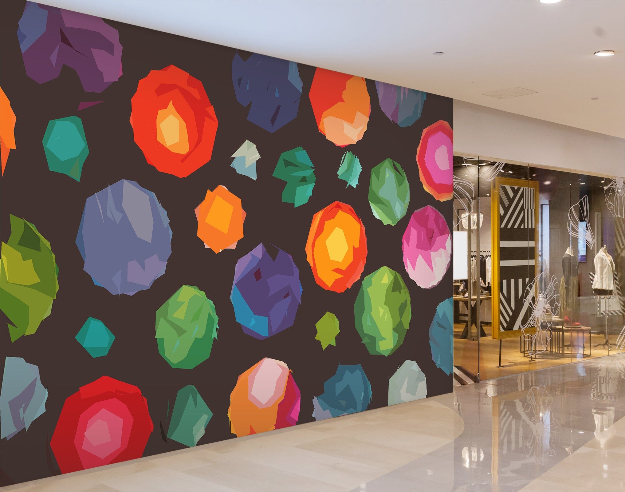 3D Colored Ball 1001 Shandra Smith Wall Mural Wall Murals Wallpaper AJ Wallpaper 2