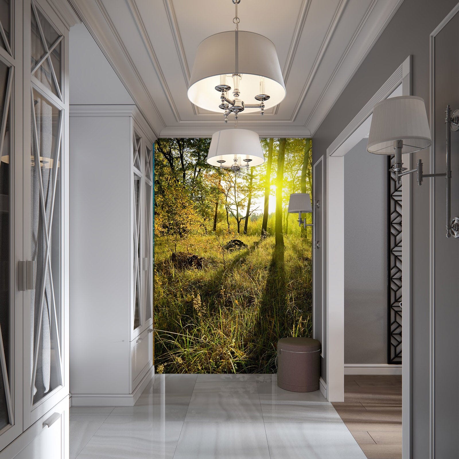 3D Forest Sunlight 080 Wall Murals Wallpaper AJ Wallpaper 2