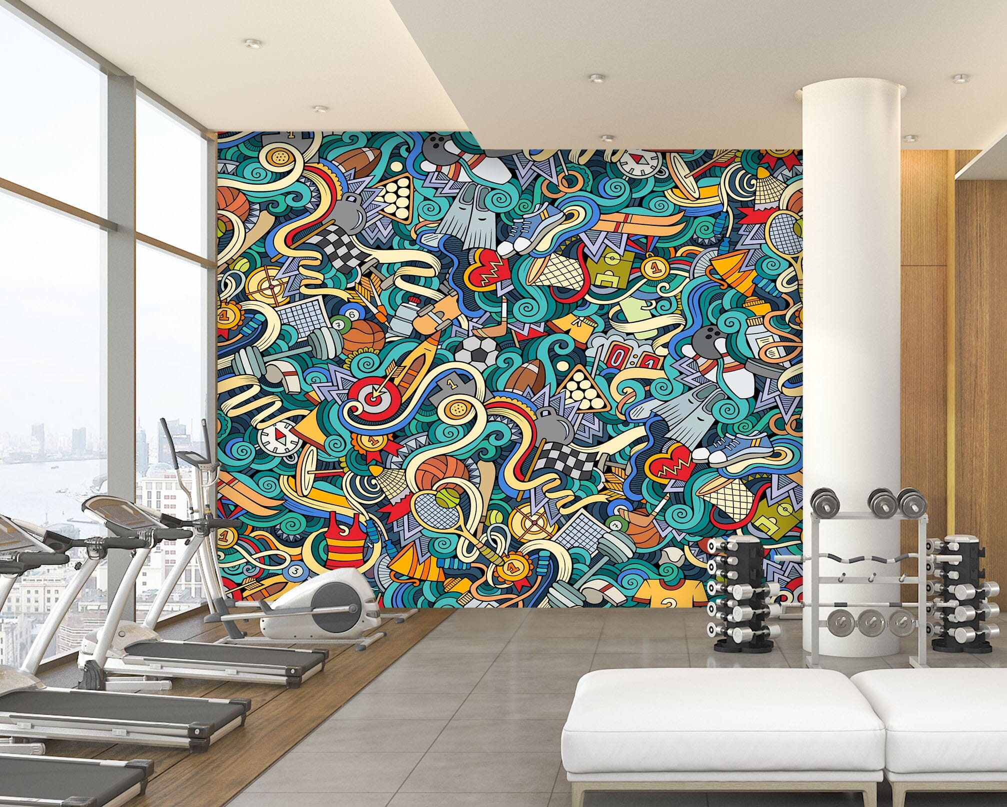 3D Color Pattern 277 Wall Murals Wallpaper AJ Wallpaper 2